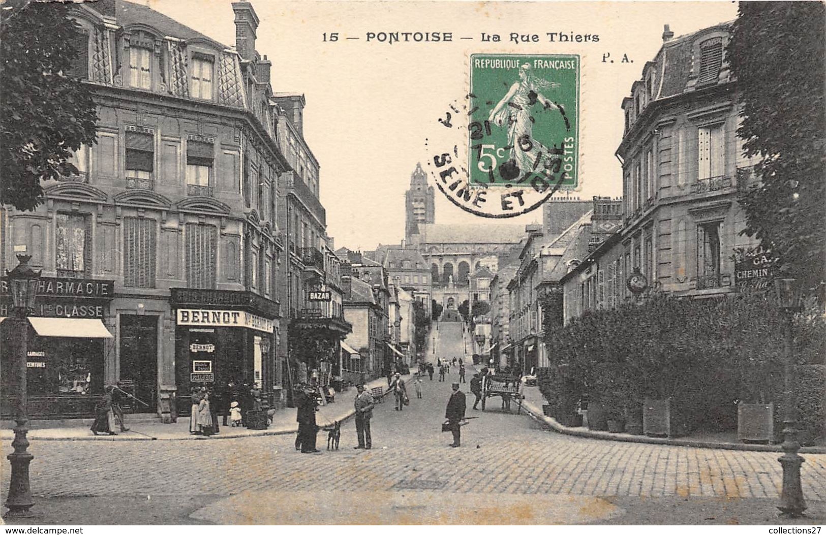 95-PONTOISE- LA RUE THIERS - Pontoise