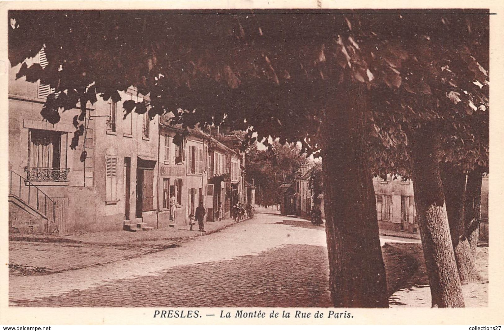 95-PRESLE- LA MONTEE DE LA RUE DE PARIS - Presles