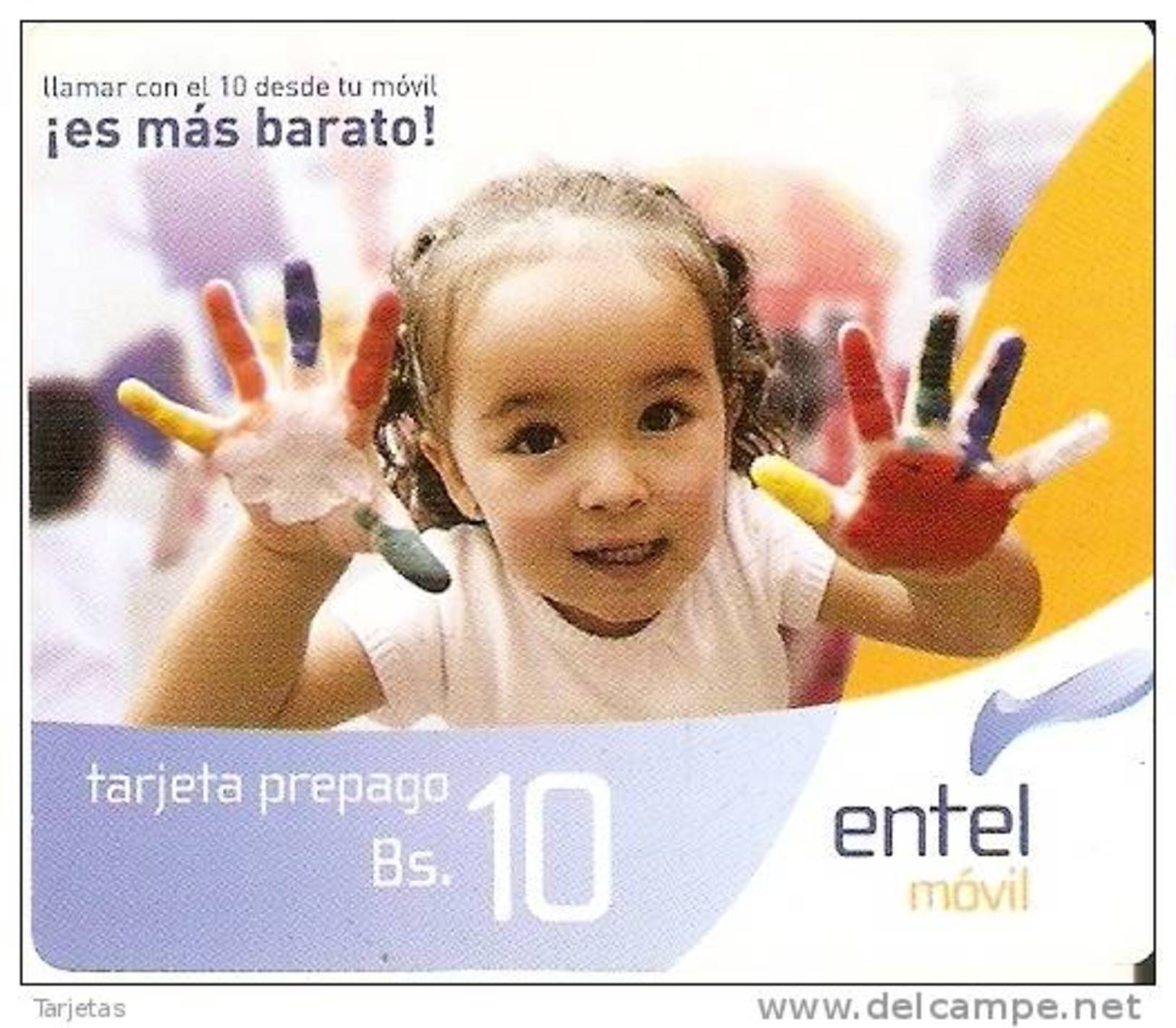 TARJETA DE BOLIVIA DE LA COMPAÑIA ENTEL - Bolivia