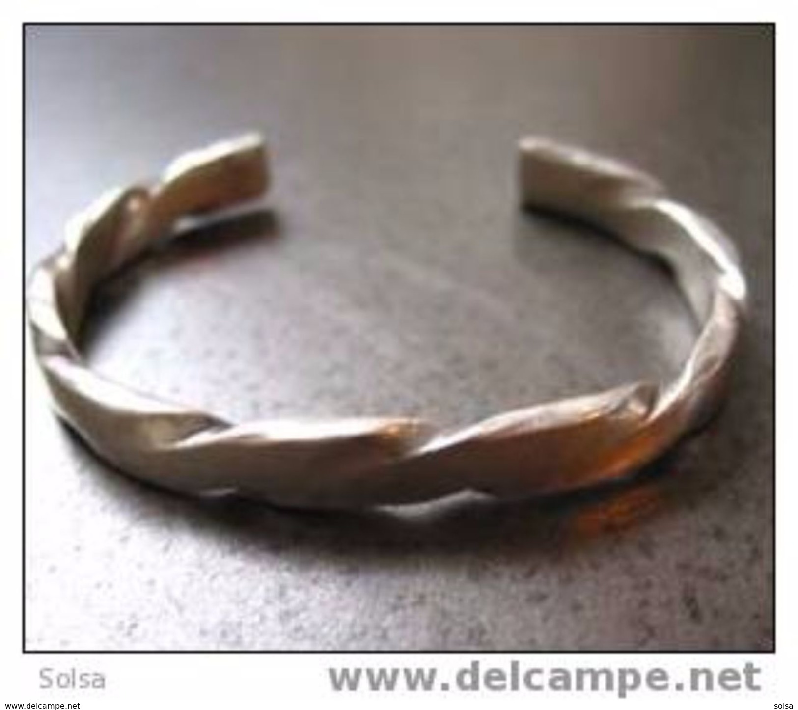 Joli Bracelet Argent épuré / Nice Stylish Silver Bracelet 60´s - Bracelets