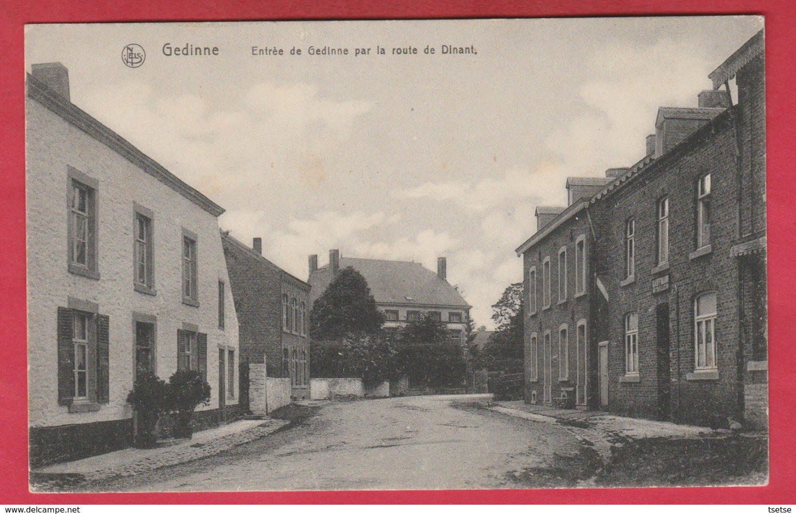 Gedinne - Entrée De Gedinne Par La Route De Dinant - 1914 ( Voir Verso ) - Gedinne