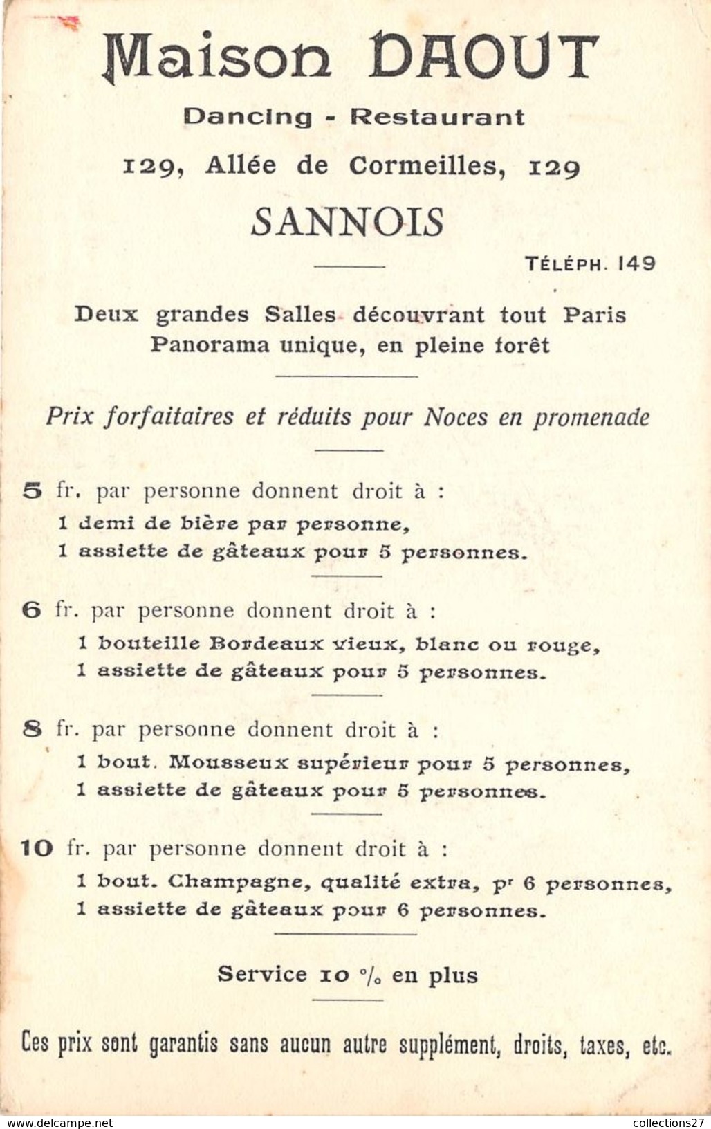 95-SANNOIS- MAISON DAOUT- DANCING TERMINUS - Sannois