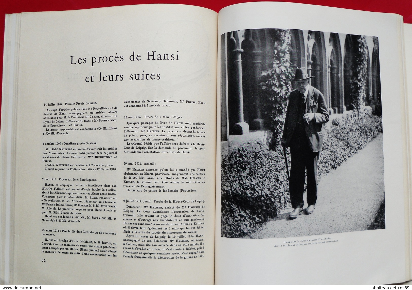 REVUE SAISONS D'ALSACE - HOMMAGE A HANSI 1873-1951 (J.J WALTZ) - N°1 -1952 HIVER - History