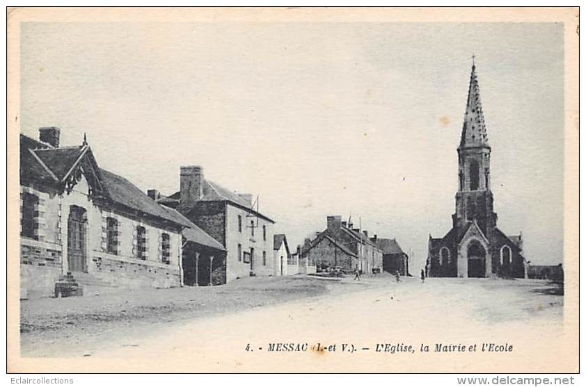 Messac-Guipry     35     Eglise; Mairie; école      (voir Scan) - Autres & Non Classés