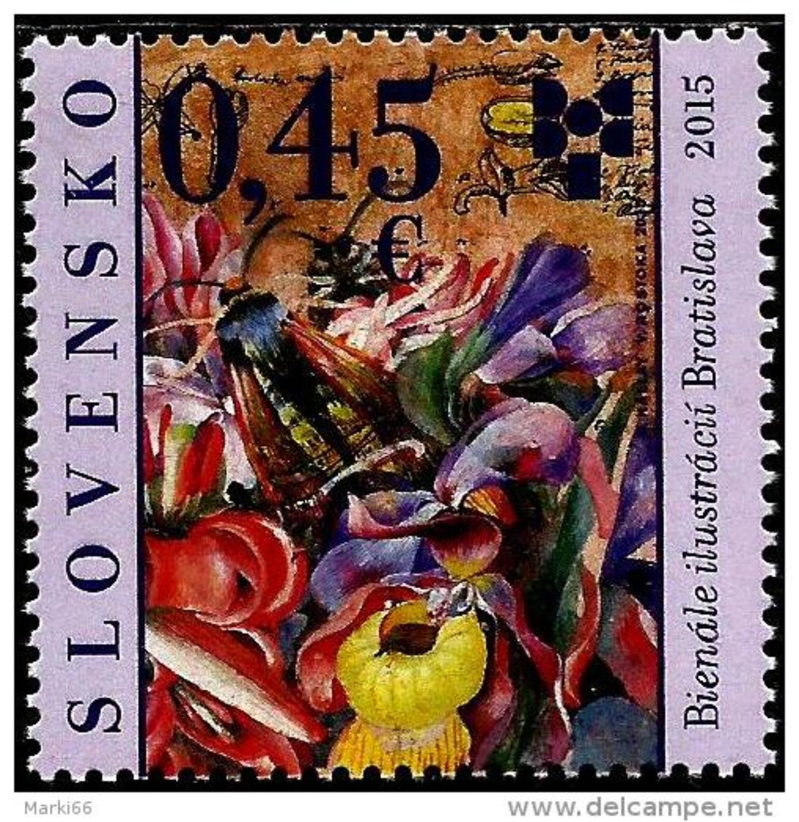 Slovakia - 2015 - Biennial Of Illustrations Bratislava 2015 - Mint Stamp - Ungebraucht