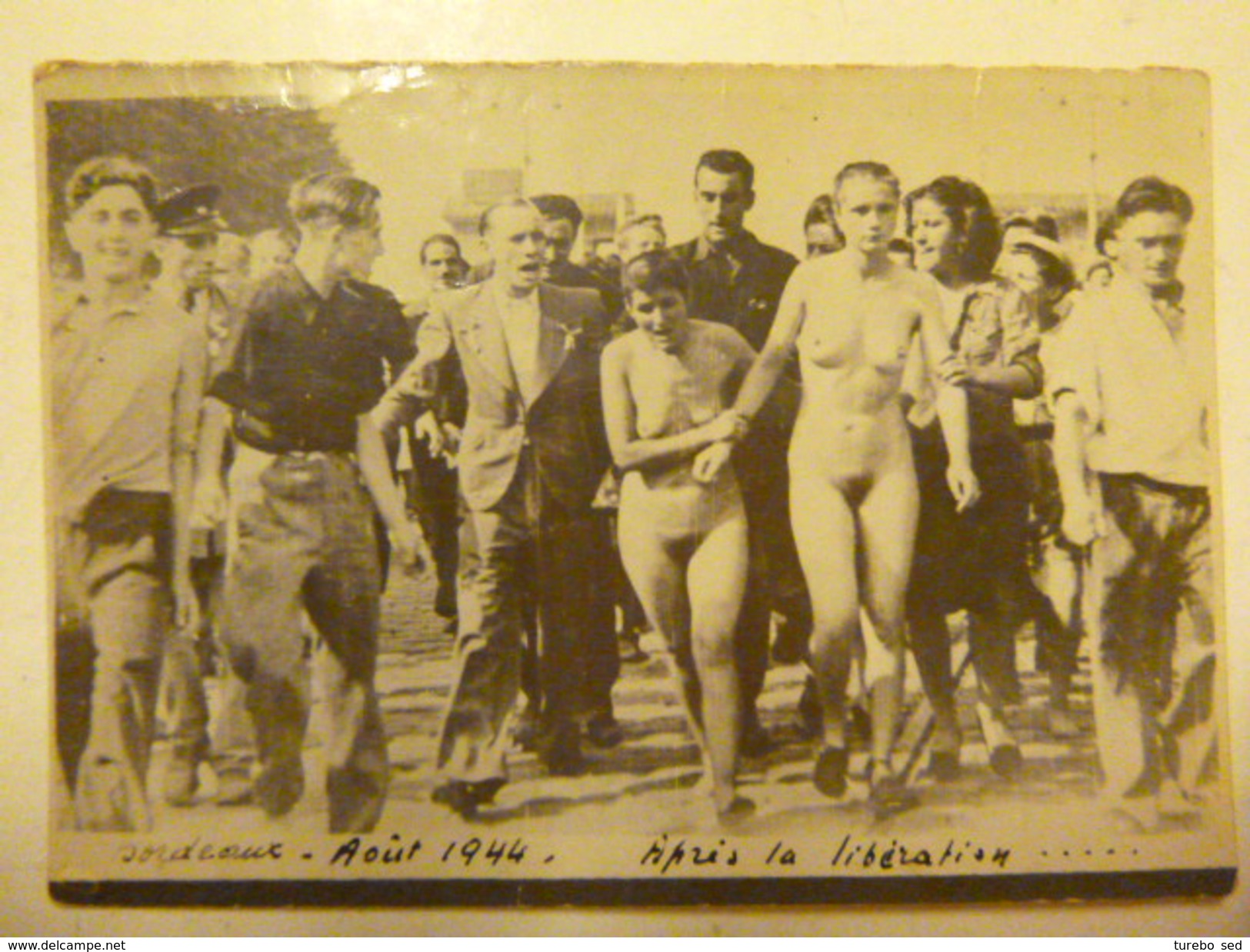 LES TONDUES DE BORDEAUX - 29 Août 1944 - Après La Libération - Carte-photo Exceptionnelle - Foto's