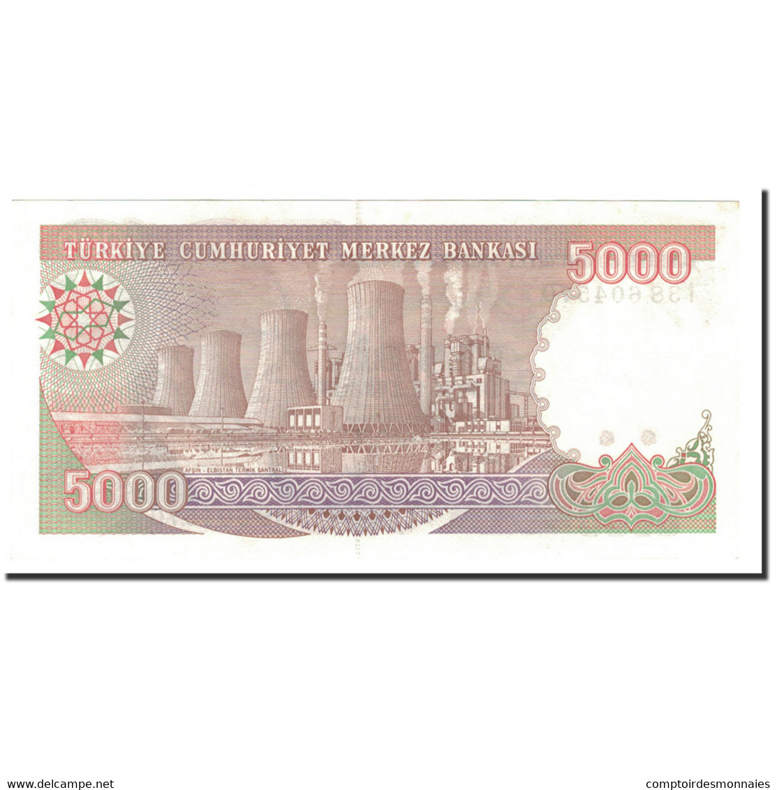 Billet, Turquie, 5000 Lira, 1970, 1990, KM:198, SPL - Turquie