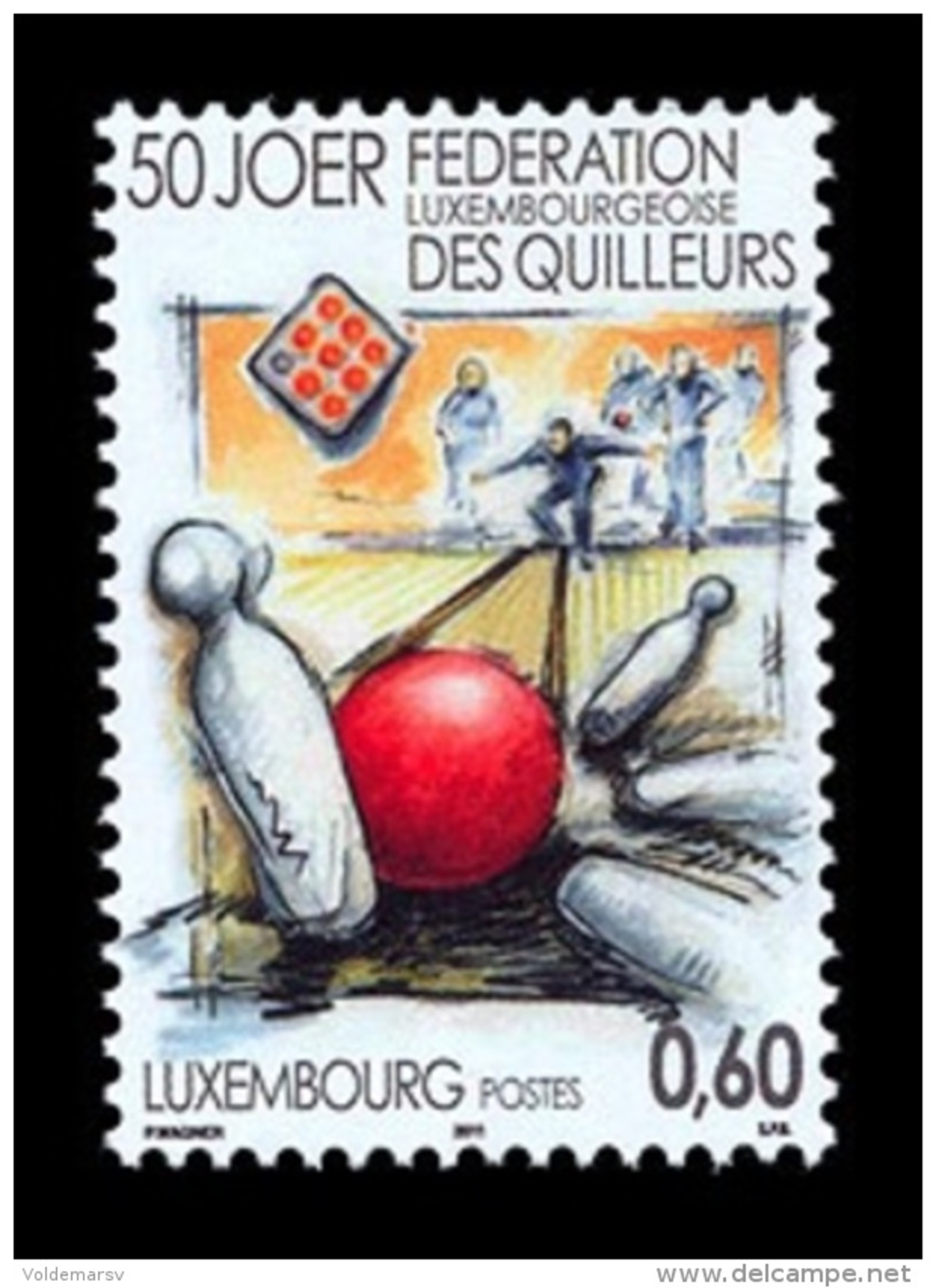 Luxembourg 2011 Mih. 1902 Bowling Federation MNH ** - Nuovi