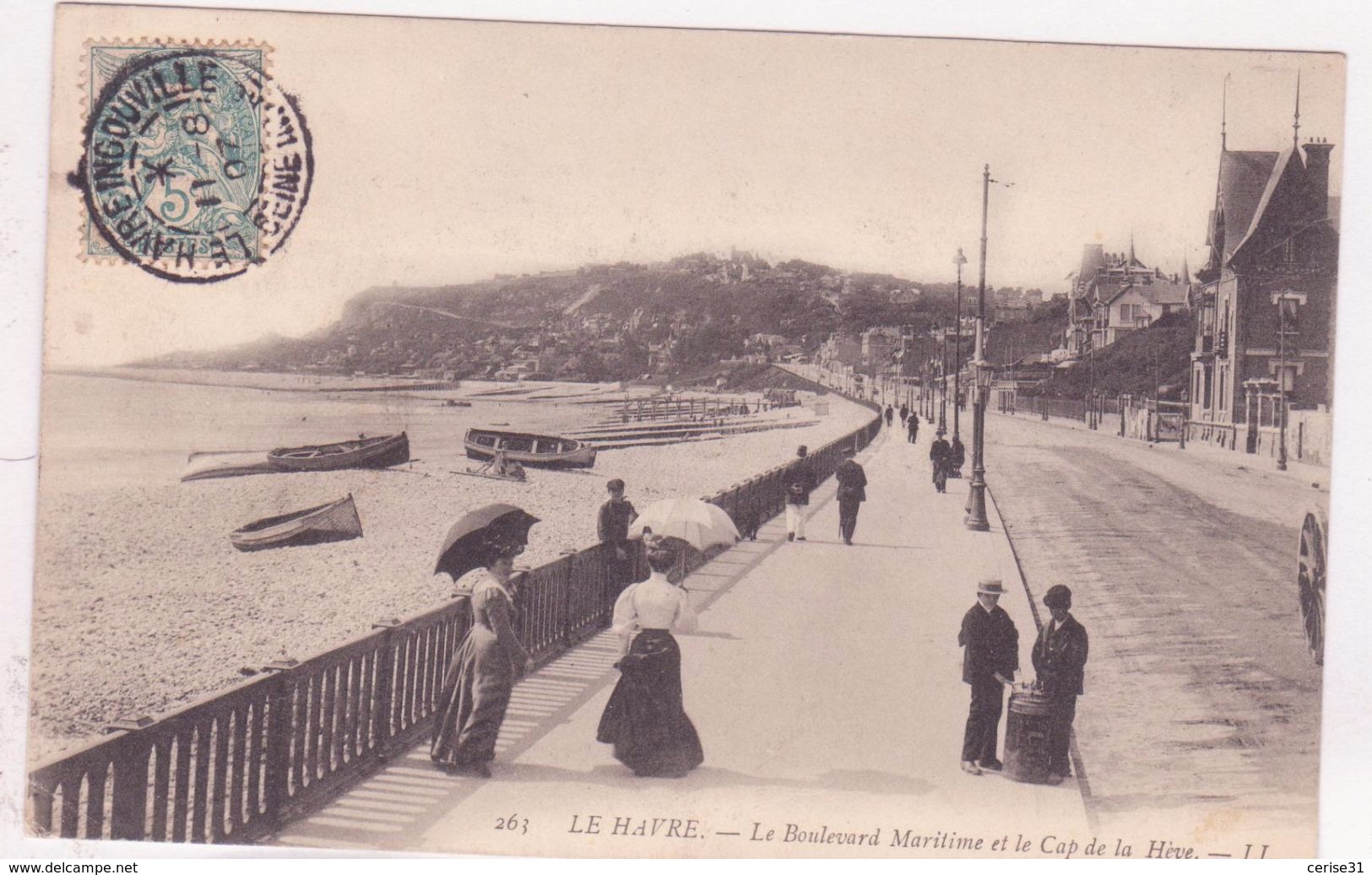 CPA - 263. LE HAVRE - Le Boulevard Maritime Et Le Cap De La Hève - Cap De La Hève