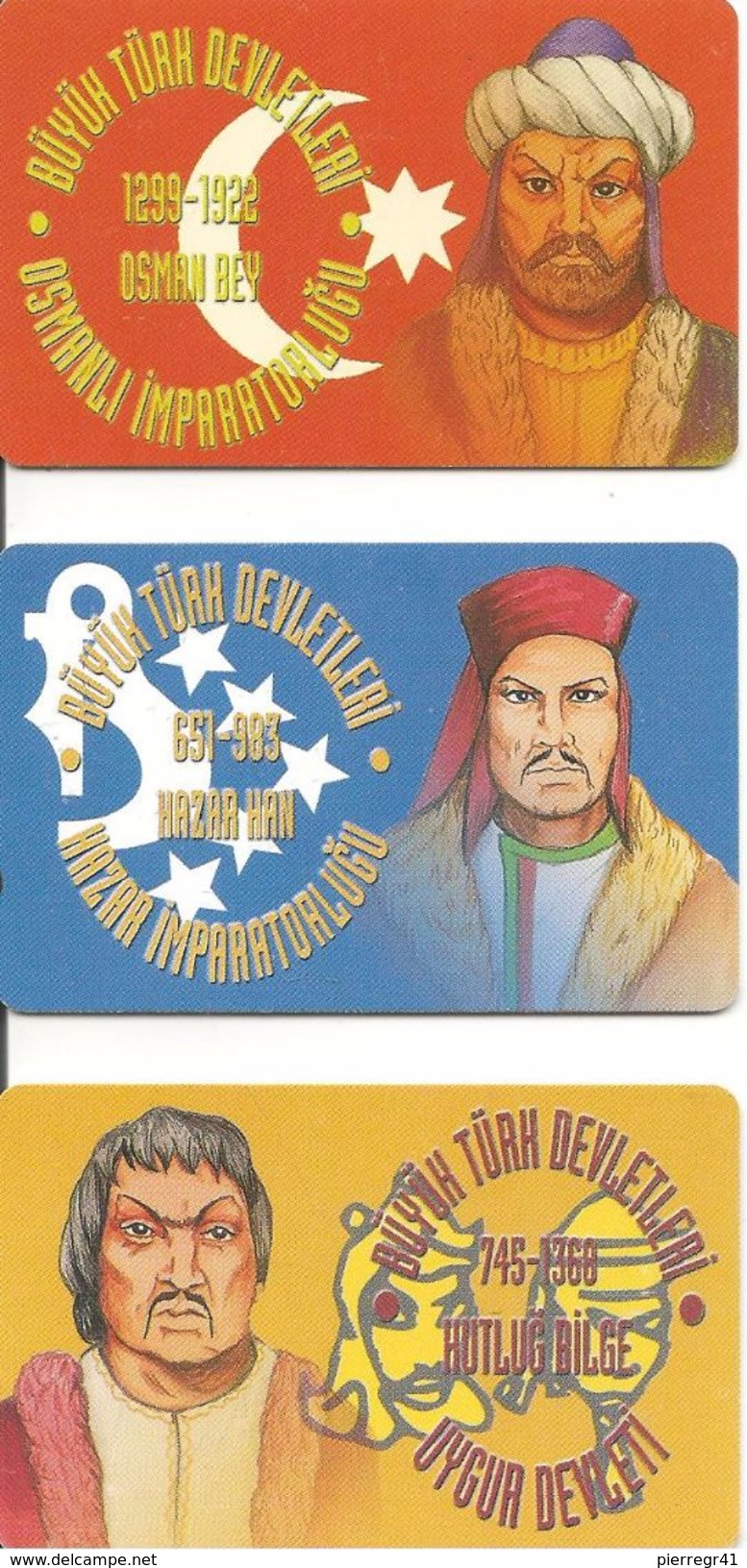 3 CARTES^-PUCE-TURQUIE-2002-IMPARATORLUGU Et DEVLETI-TBE - Turquie