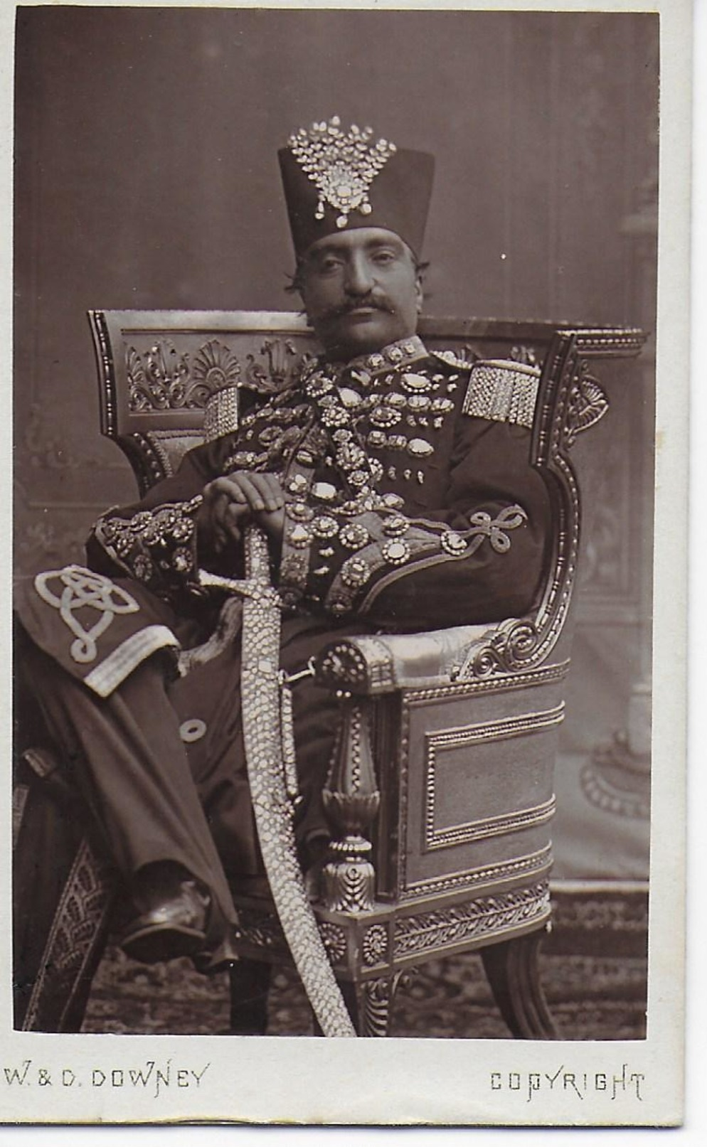 Carte De Visite:  Shah Of Persia, By W & D Downey Of Newcastle On Tyne - Other & Unclassified