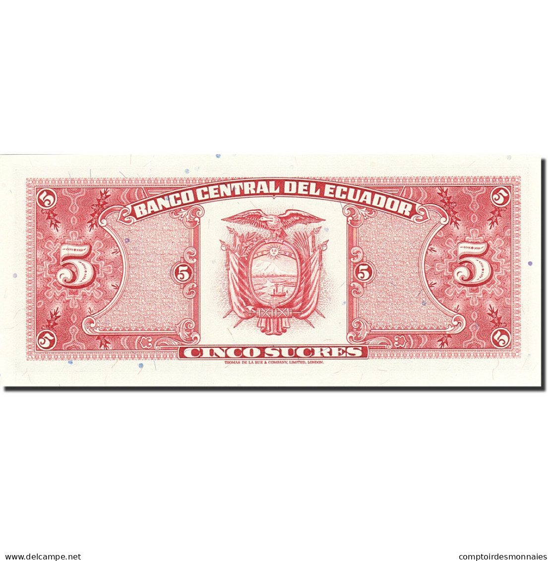 Billet, Équateur, 5 Sucres, 1957-1971, 1988-11-22, KM:113d, NEUF - Ecuador