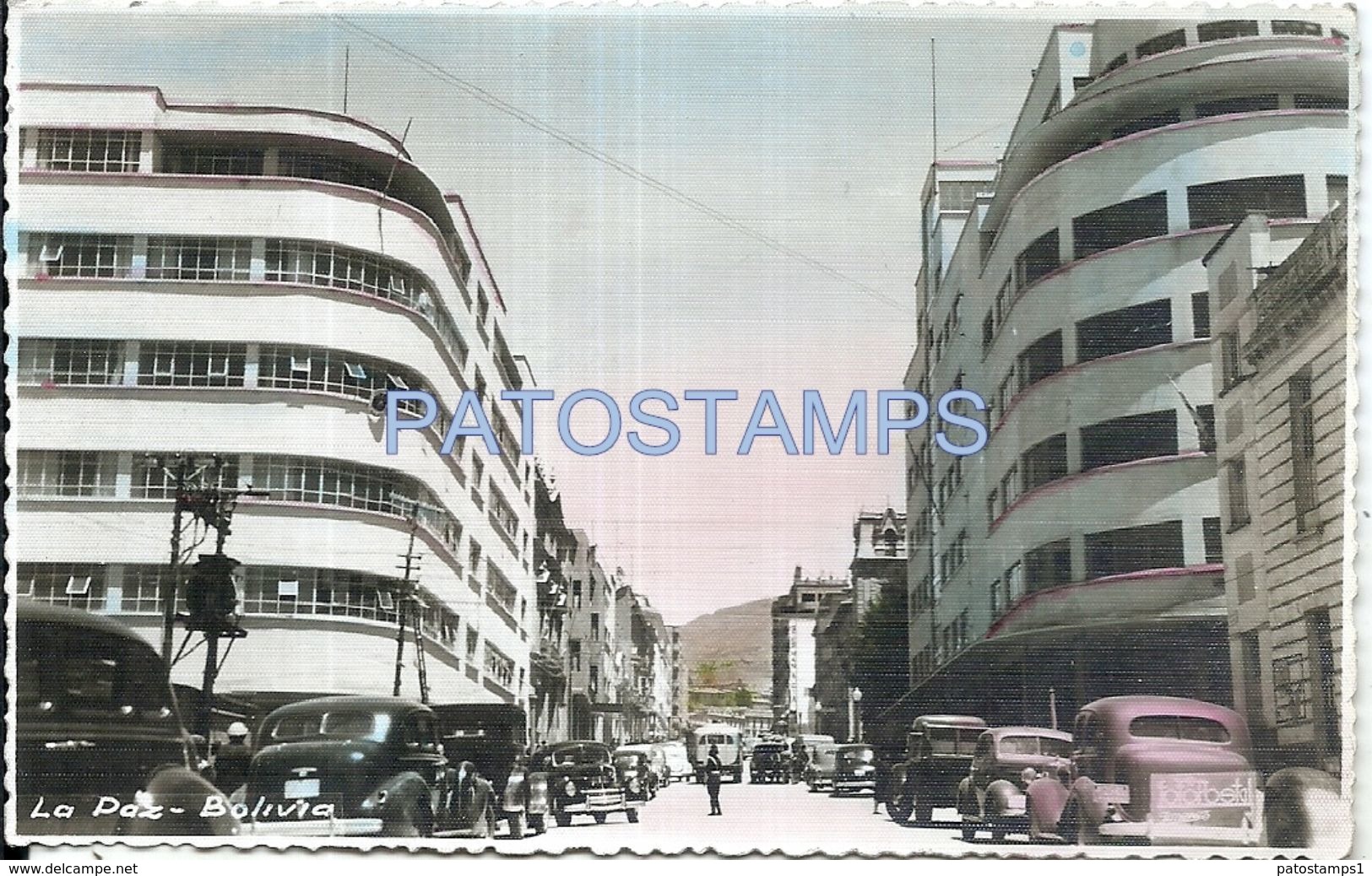 75099 BOLIVIA LA PAZ VISTA PARCIAL DE LA CALLE STREET POSTAL POSTCARD - Bolivia