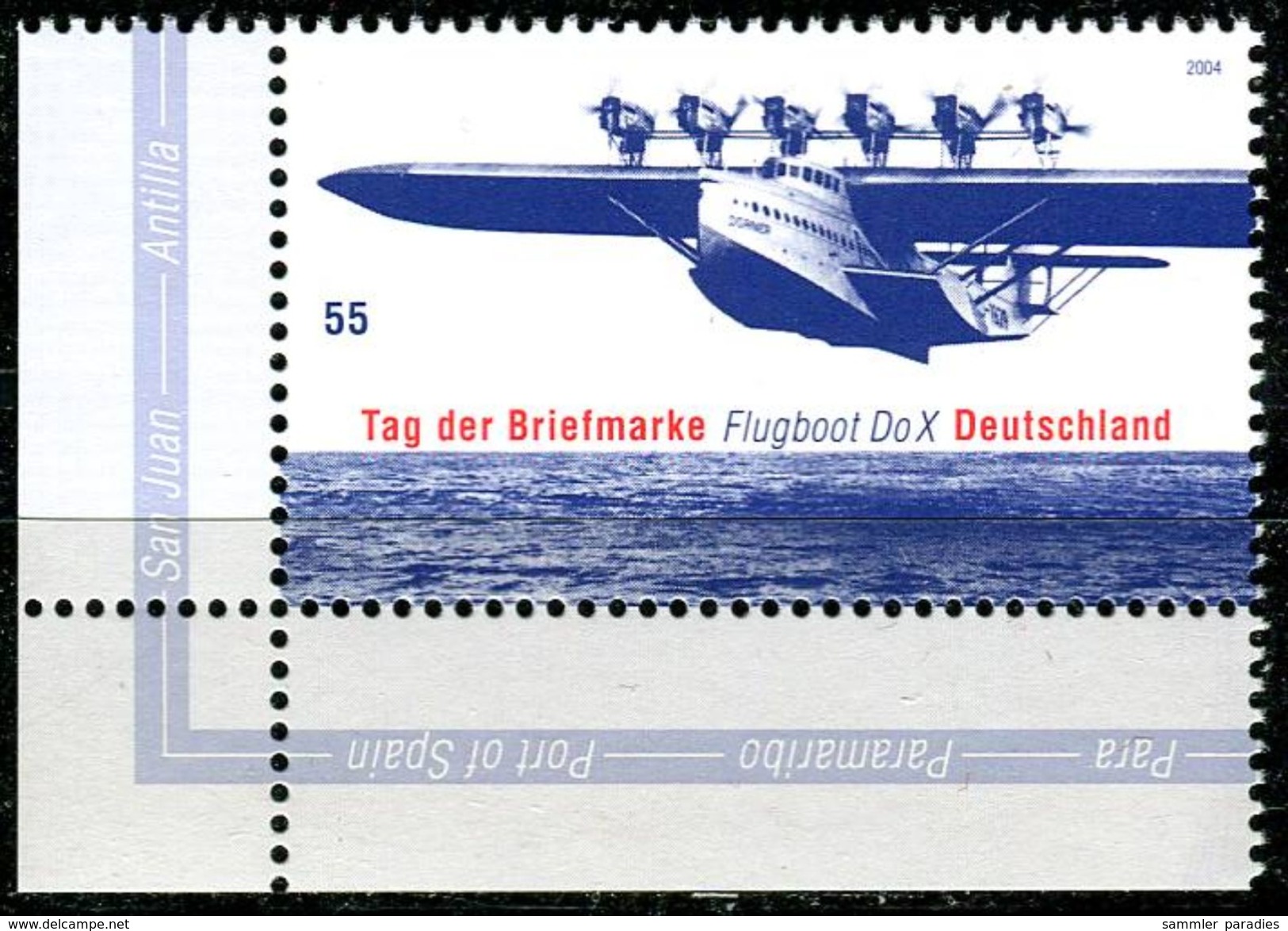 BRD - Michel 2428 ECKE LIU - ** Postfrisch (B) - 55C  Tag Der Briefmarke Flugboot DoX - Ungebraucht