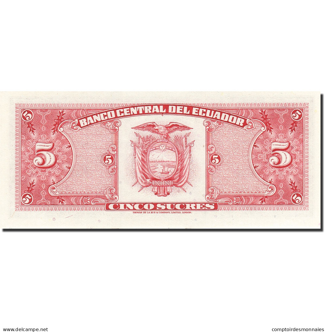 Billet, Équateur, 5 Sucres, 1957-1971, 1980-05-24, KM:113c, NEUF - Ecuador