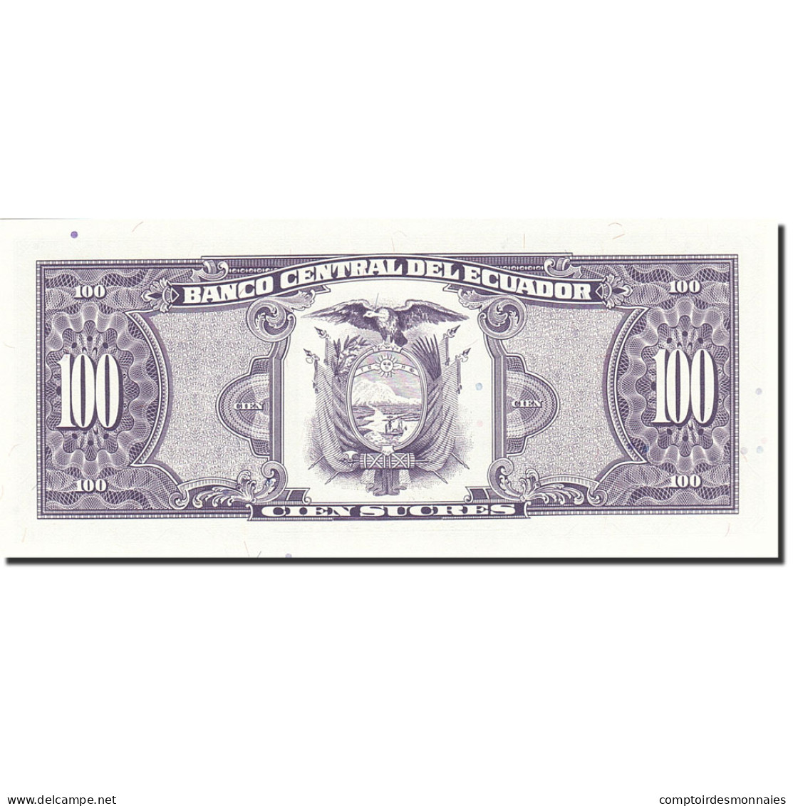 Billet, Équateur, 100 Sucres, 1984-1988, 1992-12-04, KM:123Ab, NEUF - Ecuador