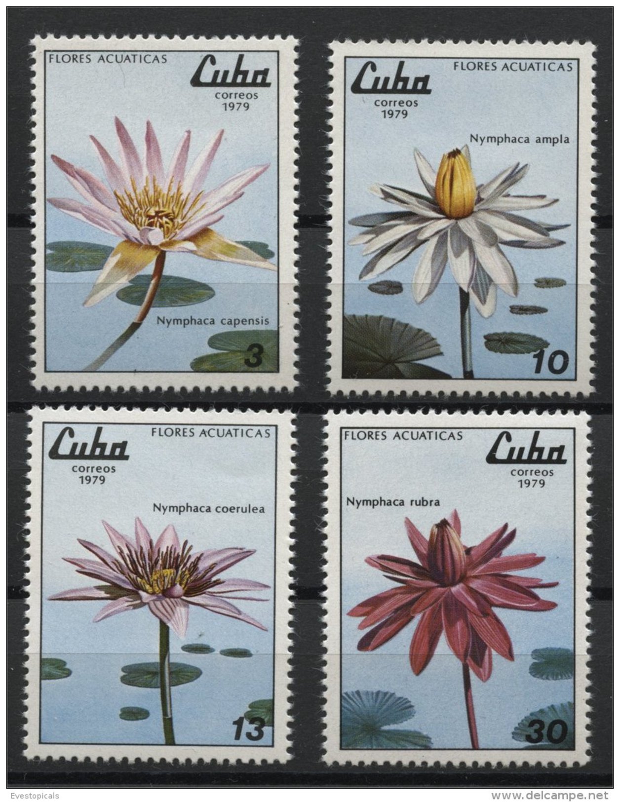 CUBA, FLOWERS MNH SET 1979 - Altri & Non Classificati