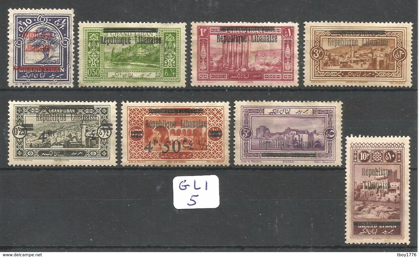 GLI YT 84/85/86/89/90/91/92/94 X - Unused Stamps