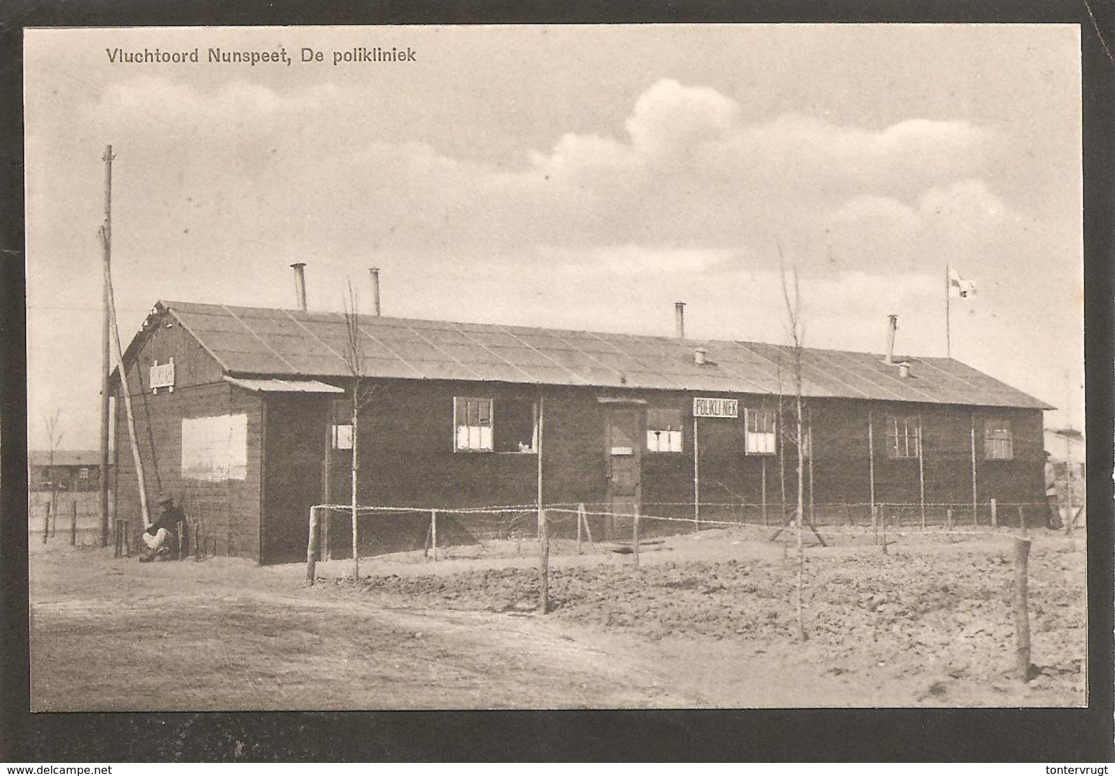 Vluchtoord Nunspeet. De Polikliniek. Oorlog 1914-1918. Internering. Grande Guerre - Nunspeet