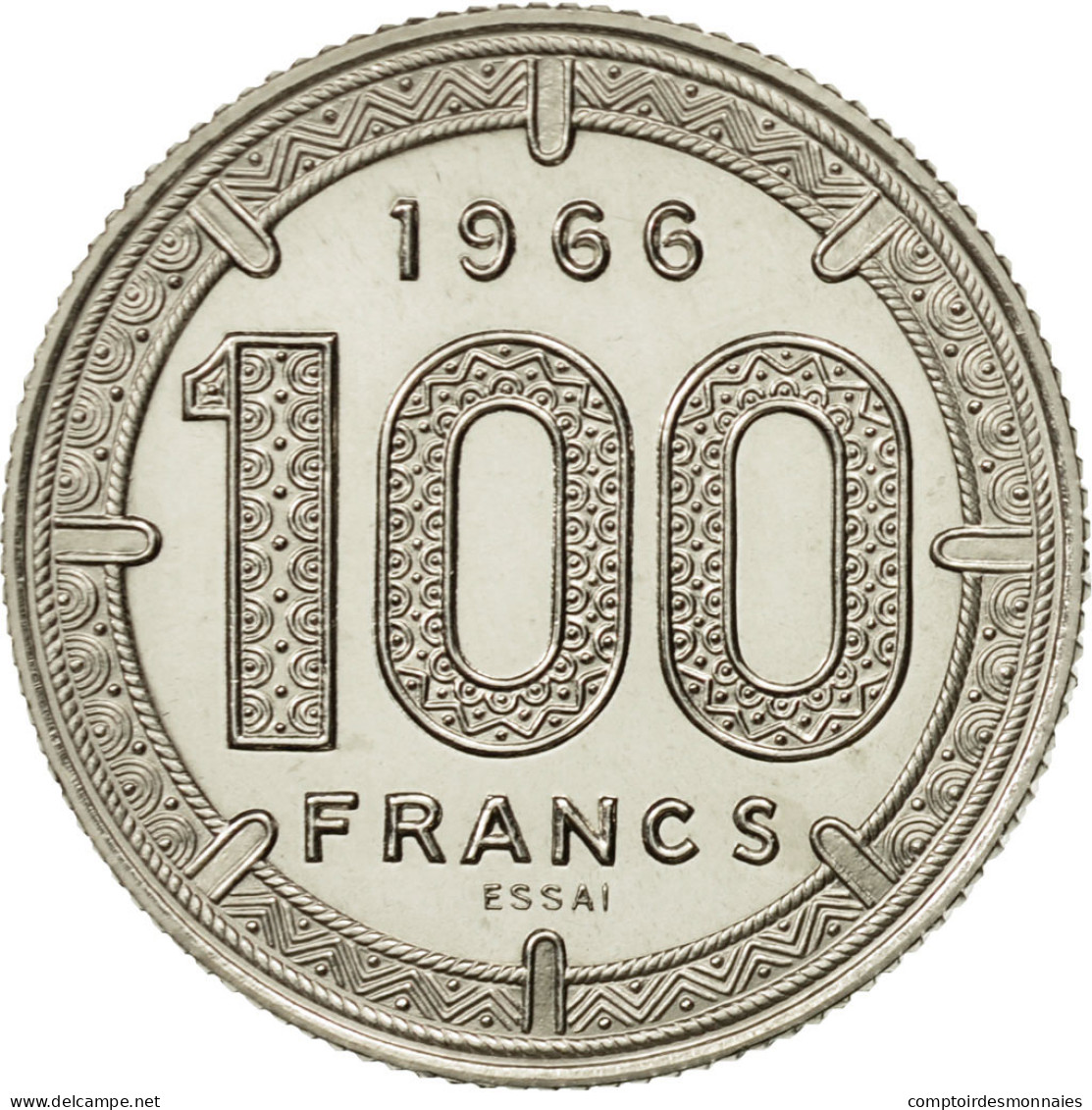 Monnaie, Cameroun, 100 Francs, 1966, Paris, FDC, Nickel, KM:E11 - Kameroen