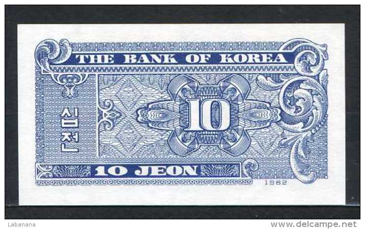 353-Corée Du Sud Billet De 10 Jeon 1962 - 2 Neuf - Corée Du Sud
