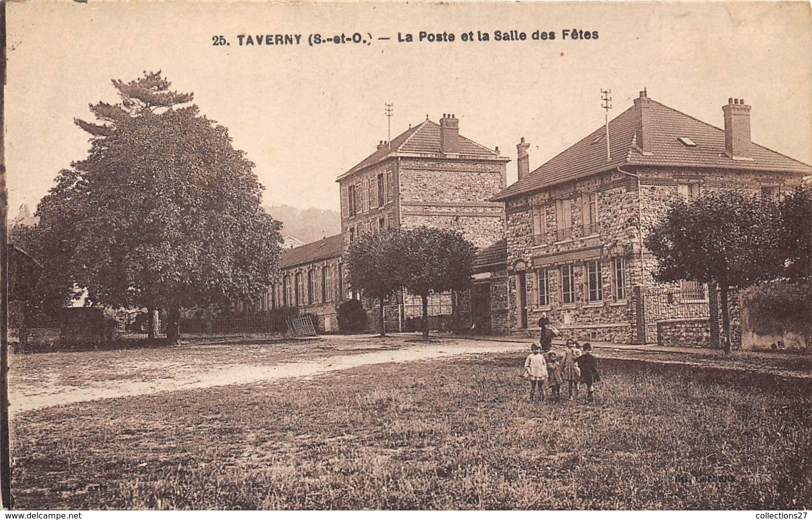 95-TAVERNY- LA POSTE ET LA SALLE DES FÊTES - Taverny