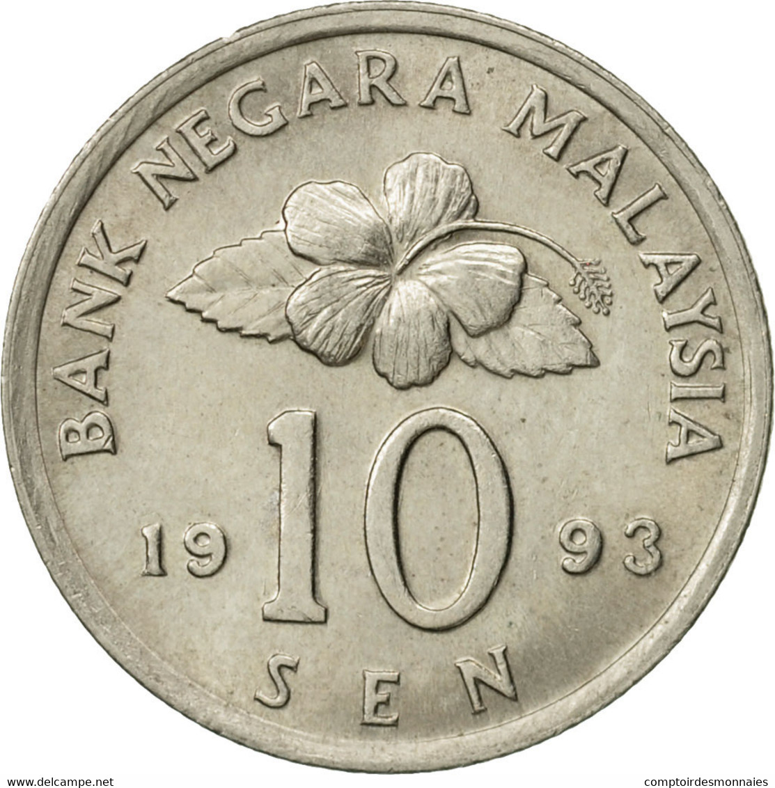 Monnaie, Malaysie, 10 Sen, 1993, TTB, Copper-nickel, KM:51 - Malaysie