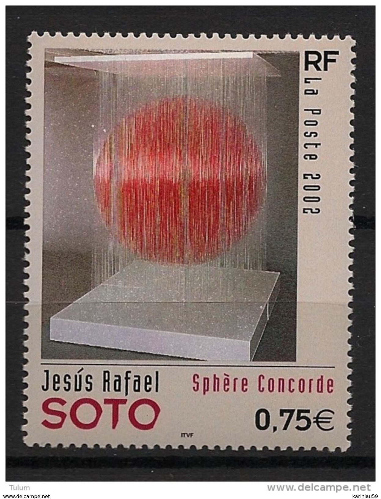 Timbre France - 2002 - N°Yv. 3535 - Soto - Neuf Luxe - Unused Stamps