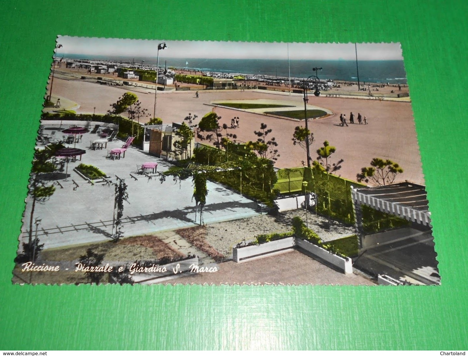 Cartolina Riccione - Piazzale E Giardino S. Marco 1960 Ca - Rimini