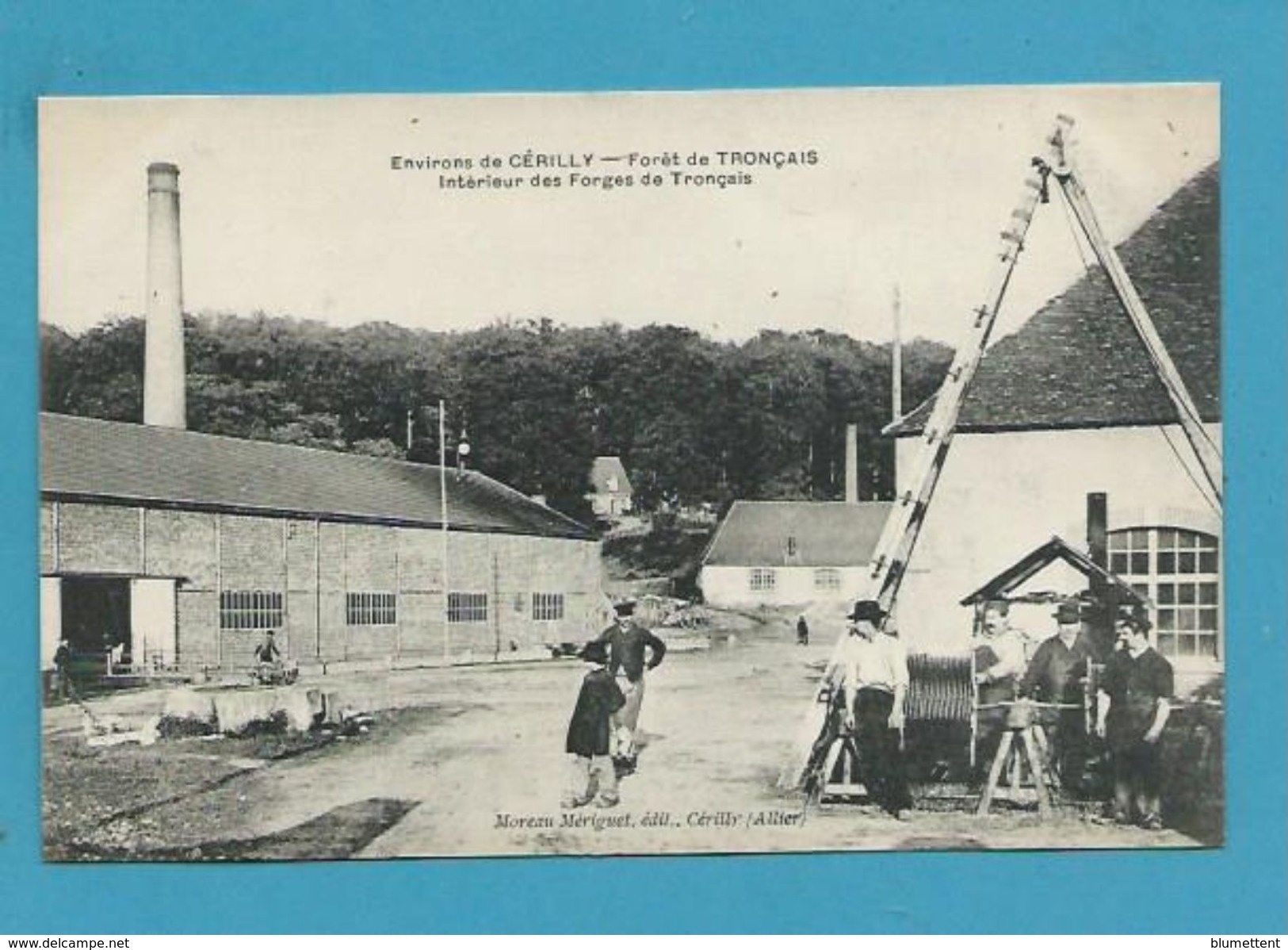 CPA Métier Ouvrier Intérieur Des Forges De Tronçais Environs De CERILLY 03 - Lapalisse