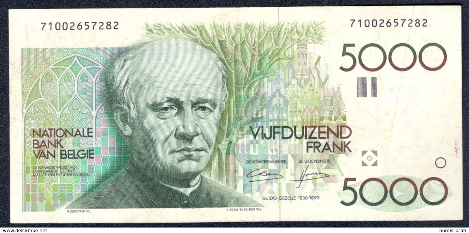 Belgium - 5000 Francs 1982 - 1992 - P145(3) - 5000 Francs