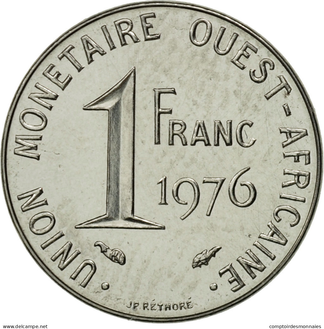 Monnaie, West African States, Franc, 1976, FDC, Steel, KM:E8 - Elfenbeinküste