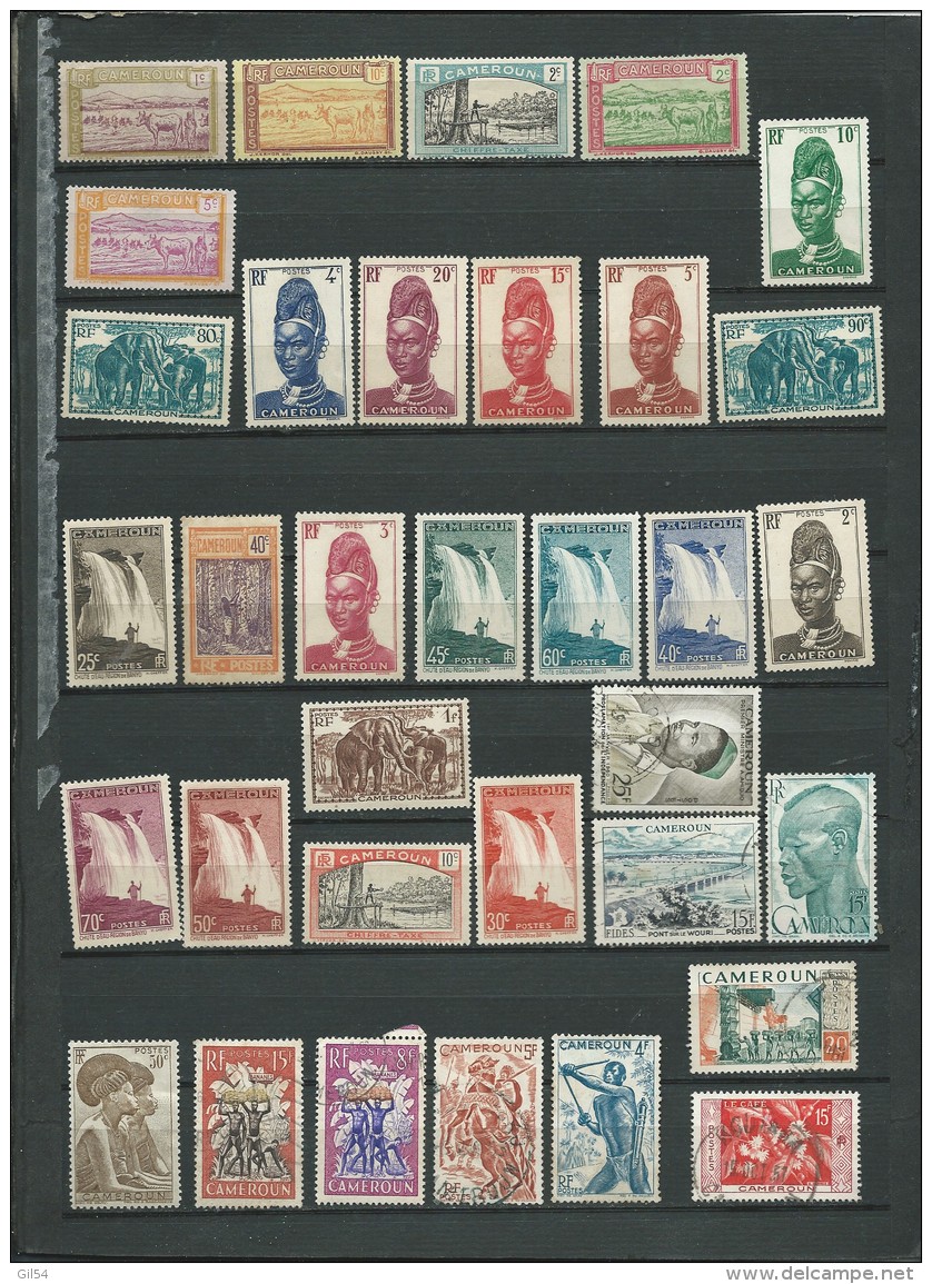 Cameroun Lot De 34 Timbres Oblitérés Ou Neufs (*) Tout état   - Ad295 - Gebraucht