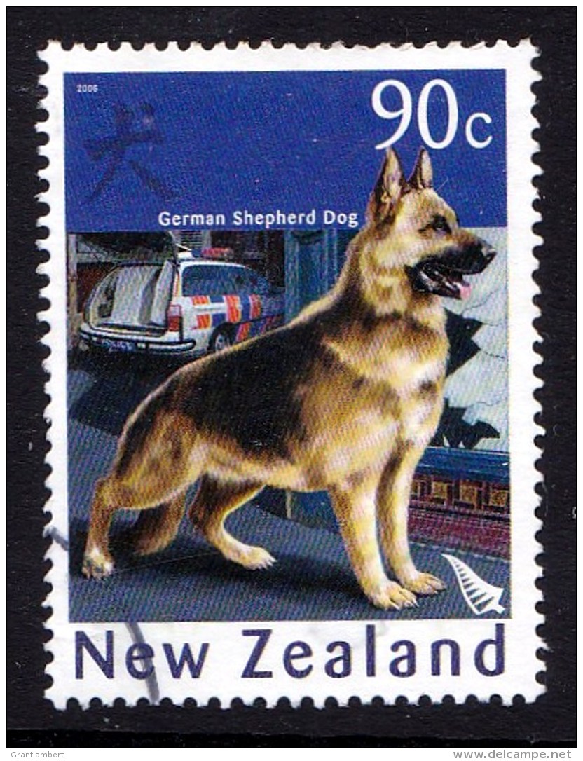 New Zealand 2006 Year Of The Dog 90c German Shepherd Used - Used Stamps
