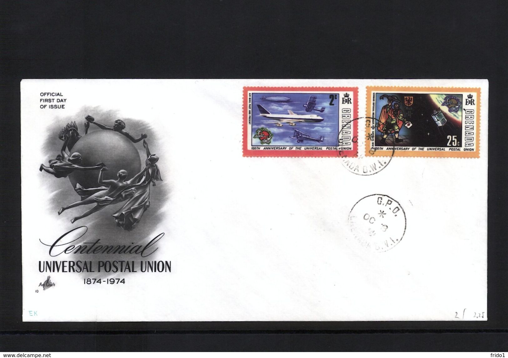 Grenada 1974 Raumfahrt / Space -  UPU  FDC - Zuid-Amerika