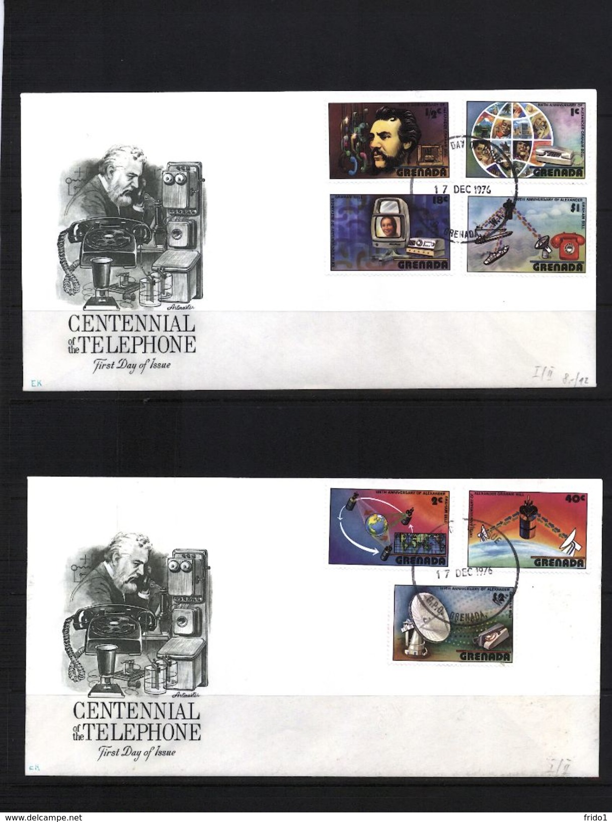 Grenada 1976 Raumfahrt / Space -  Telephone Centenary FDC - Zuid-Amerika