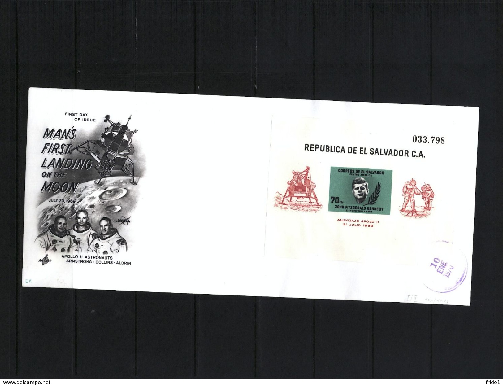 Salvador 1970 Raumfahrt / Space Block FDC - Südamerika