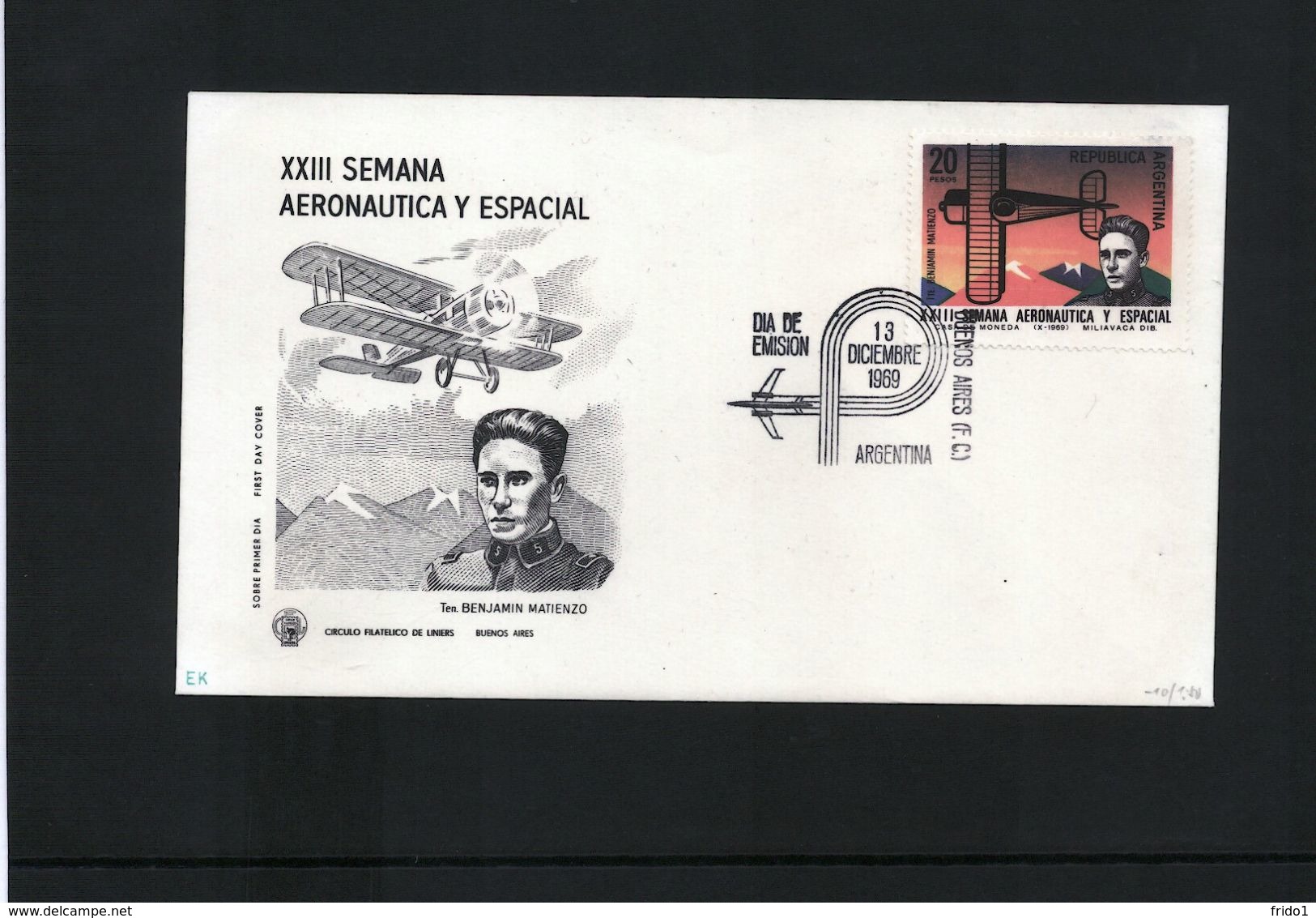 Argentina 1969 Raumfahrt / Space FDC - Sud America