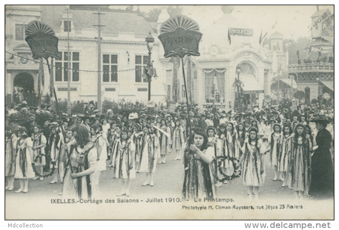 BE IXELLES / Ixelles,  Cortège Des Saisons Juillet 1910 , Le Printemps / - Autres & Non Classés