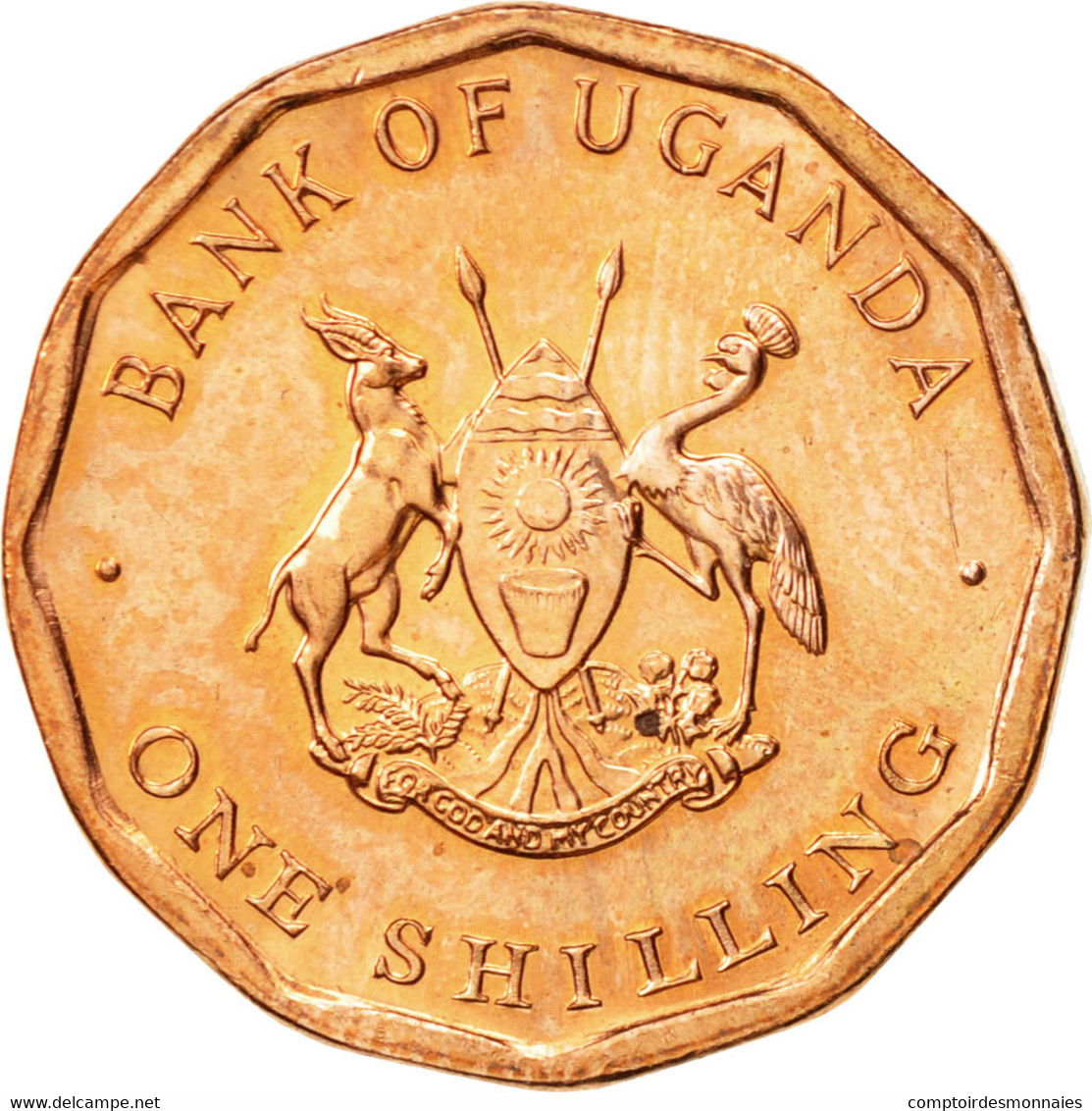 Monnaie, Uganda, Shilling, 1987, SPL, Copper Plated Steel, KM:27 - Ouganda