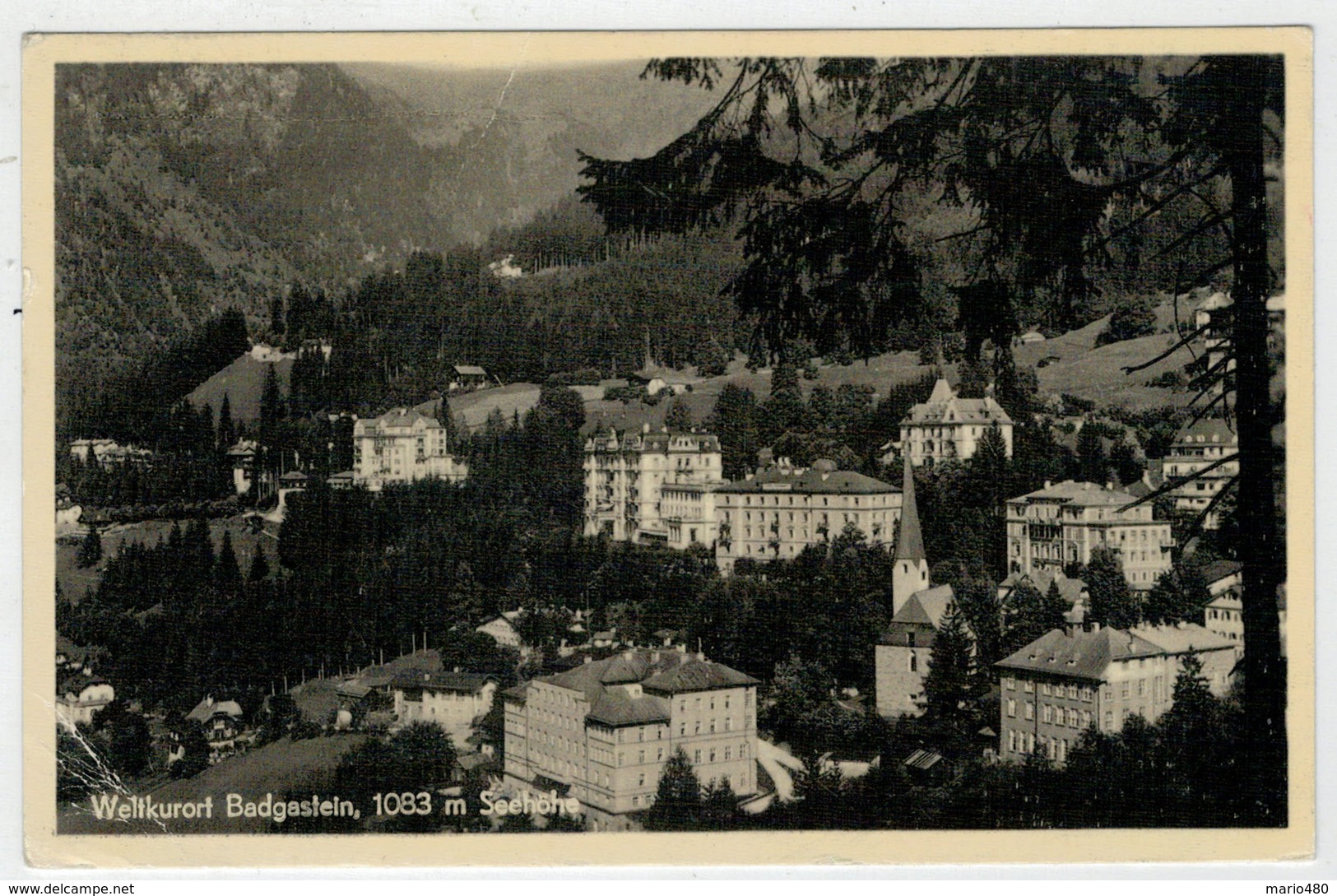 C.P.  PICCOLA   BAD  GASTEIN    SEEHOHE             2  SCAN     (VIAGGIATA) - Bad Gastein