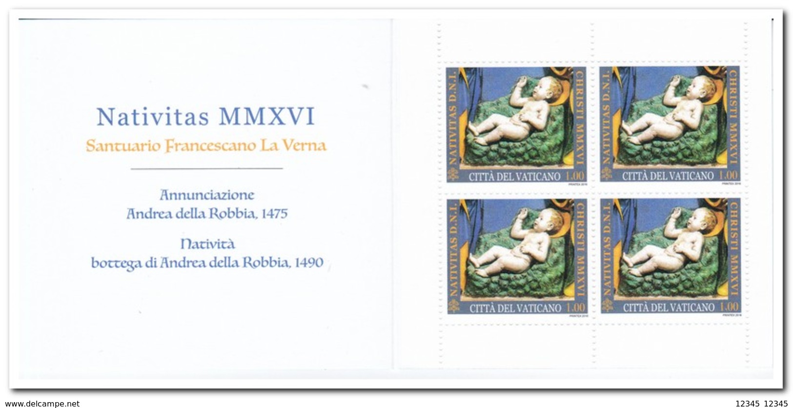 Vaticaan 2016, Postfris MNH, Christmas - Carnets