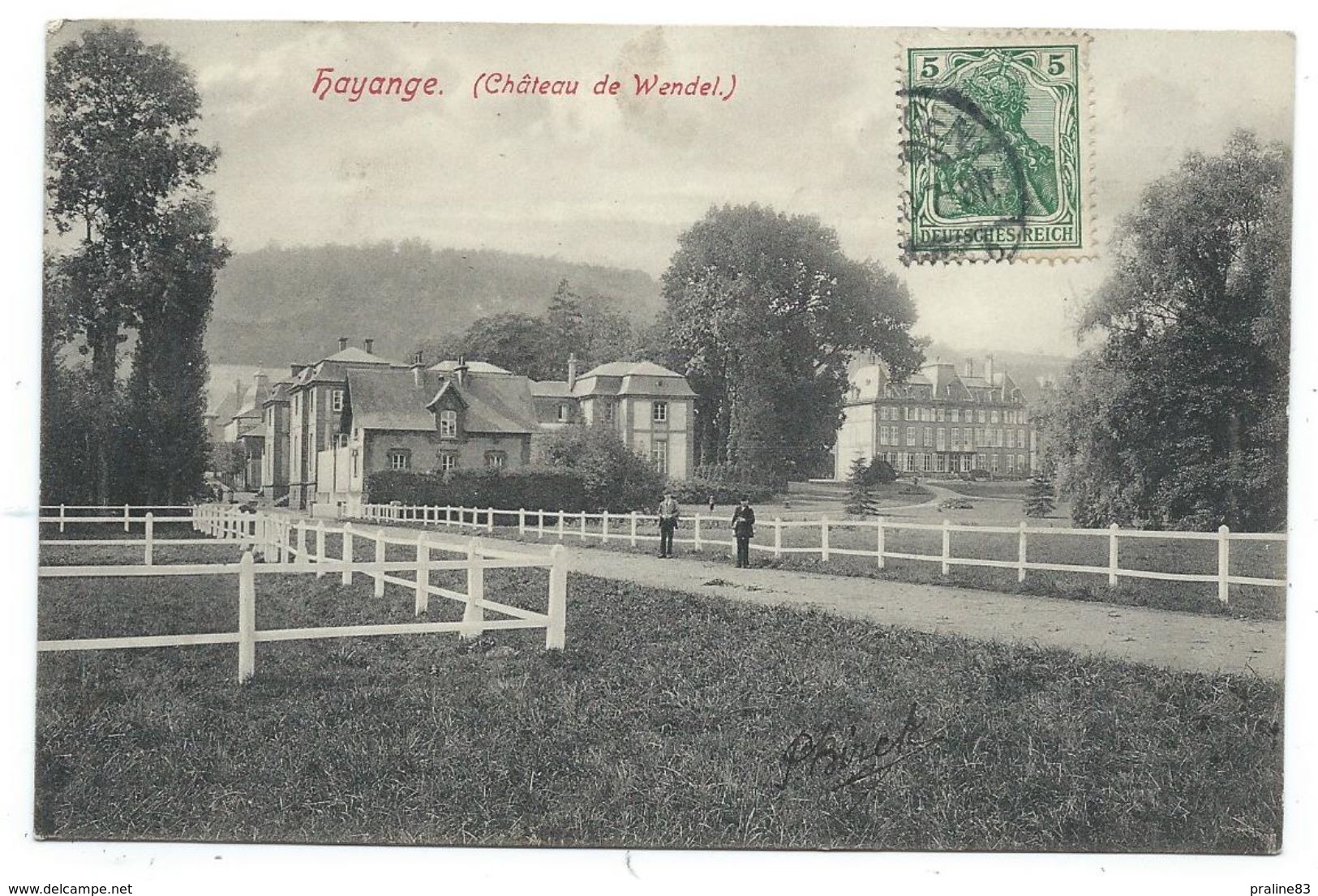 CPA - HAYANGE, CHATEAU DE WENDEL - Moselle 57 - Circulé 1908 - Hayange