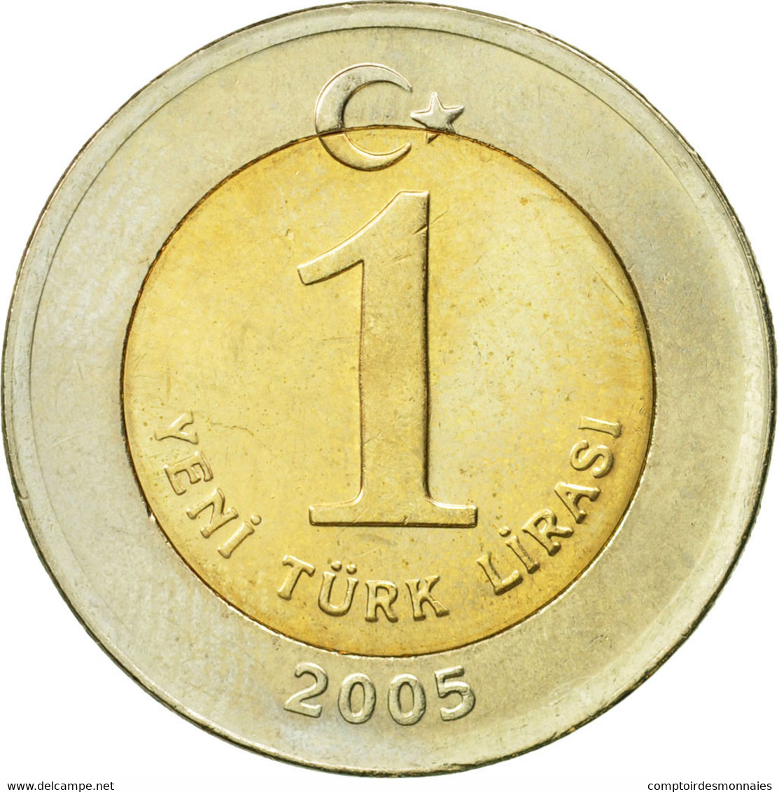 Monnaie, Turquie, New Lira, 2005, Istanbul, SUP, Bi-Metallic, KM:1169 - Turquie
