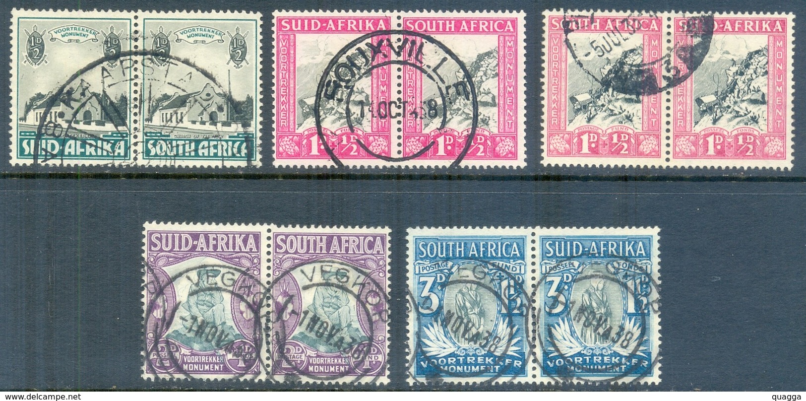 South Africa 1933. Voortrekker Memorial Fund Set. SACC 51-54, SG 50-53. - Used Stamps