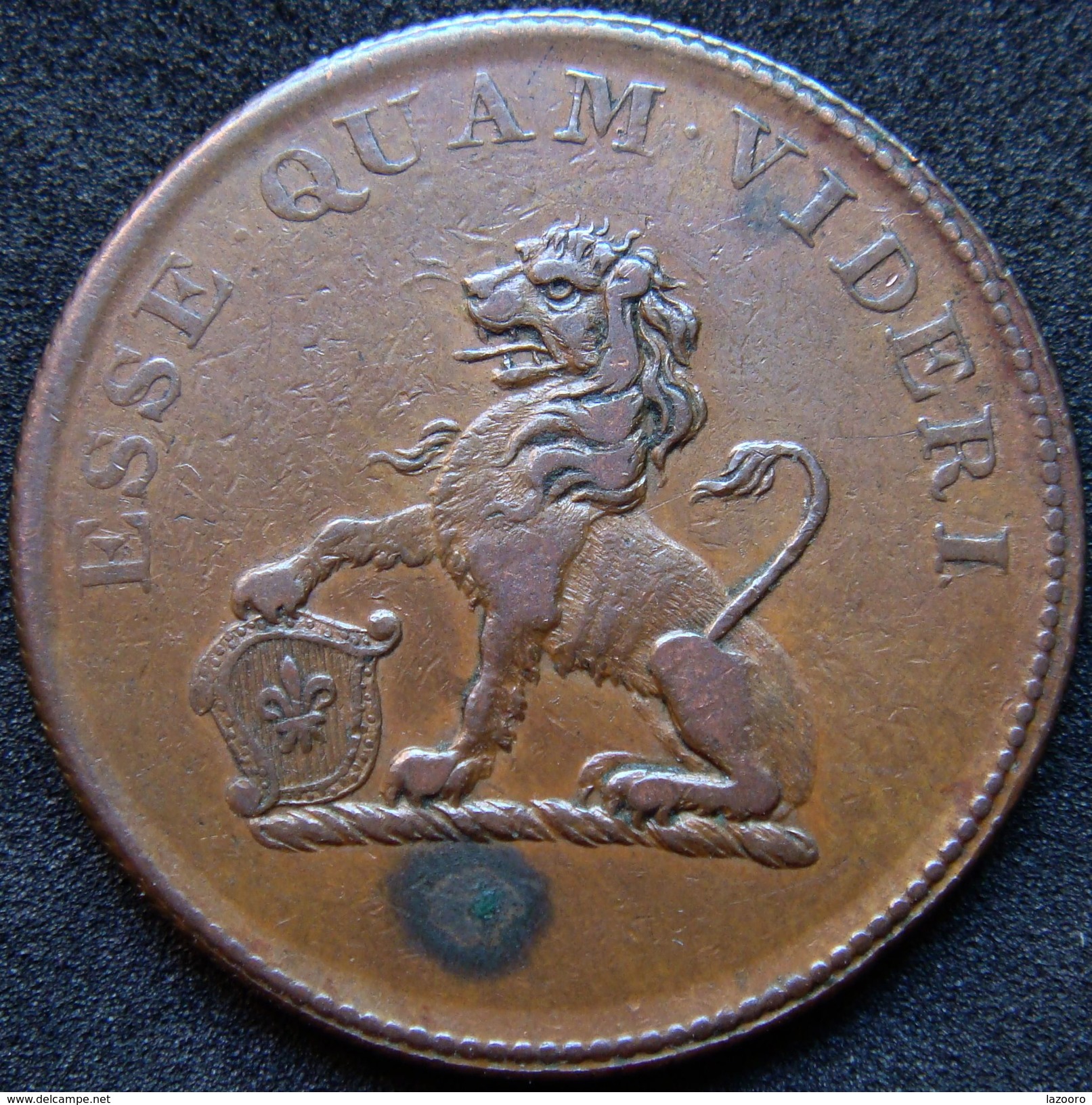 LaZooRo: UK Great Britain Hull 1/2 Penny 1812 - Foreign Trade, Essays, Countermarks & Overstrikes