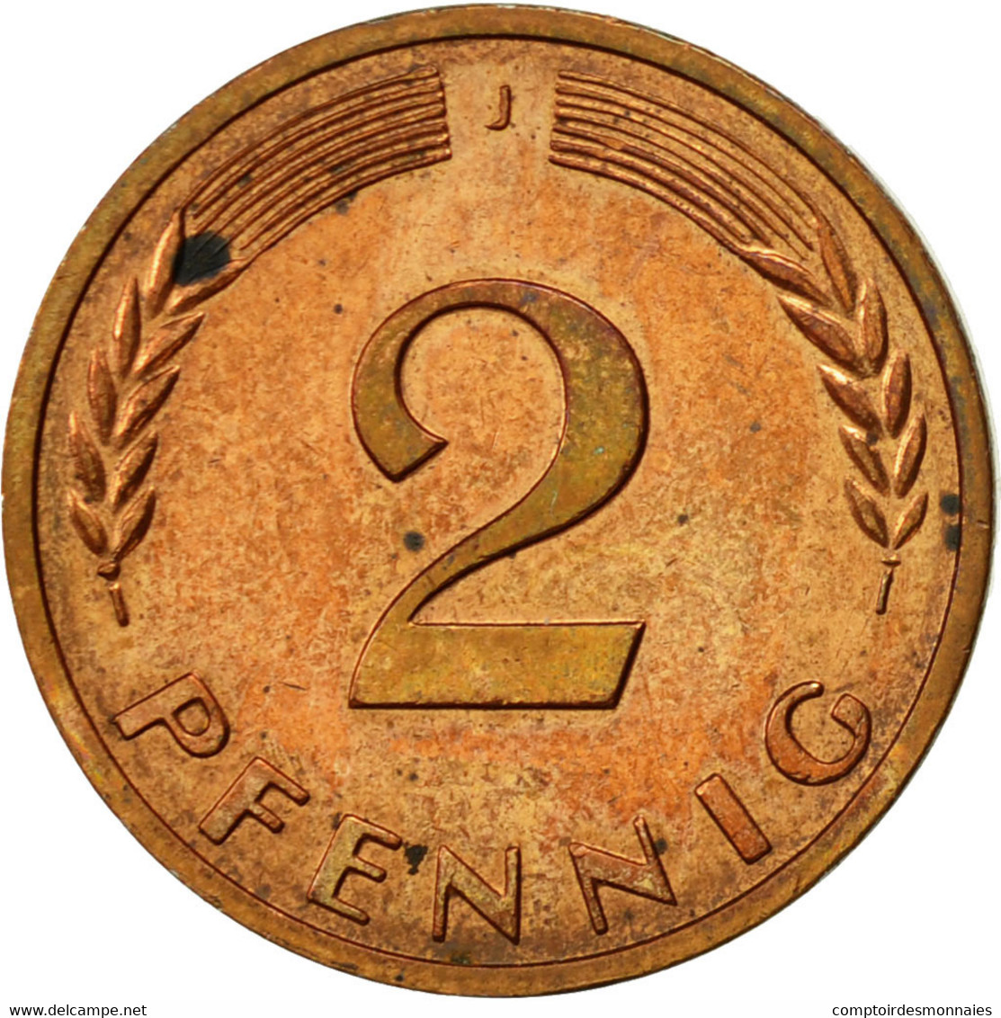 Monnaie, République Fédérale Allemande, 2 Pfennig, 1970, Hambourg, TTB - 2 Pfennig