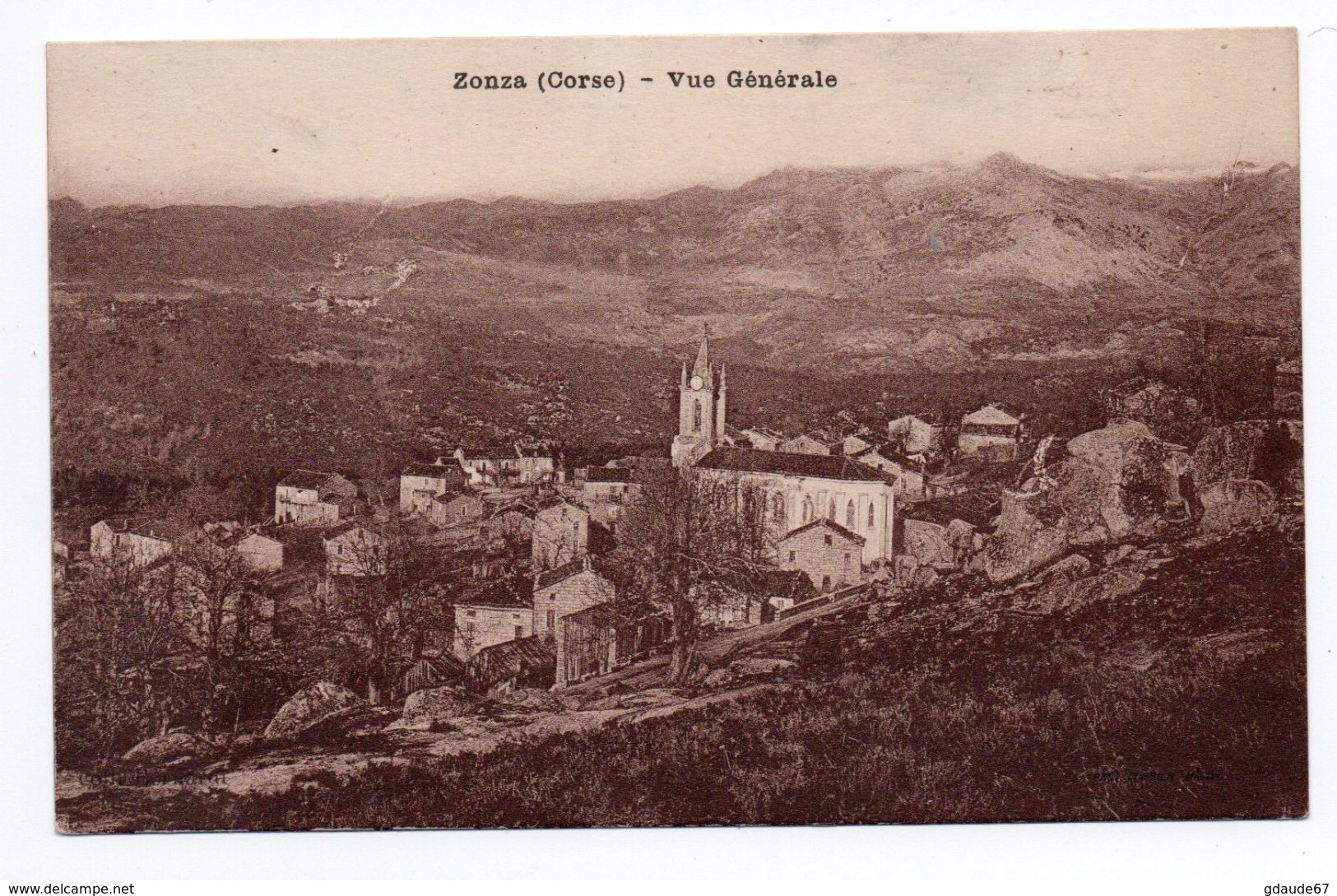 ZONZA (CORSE) - VUE GENERALE - Autres & Non Classés