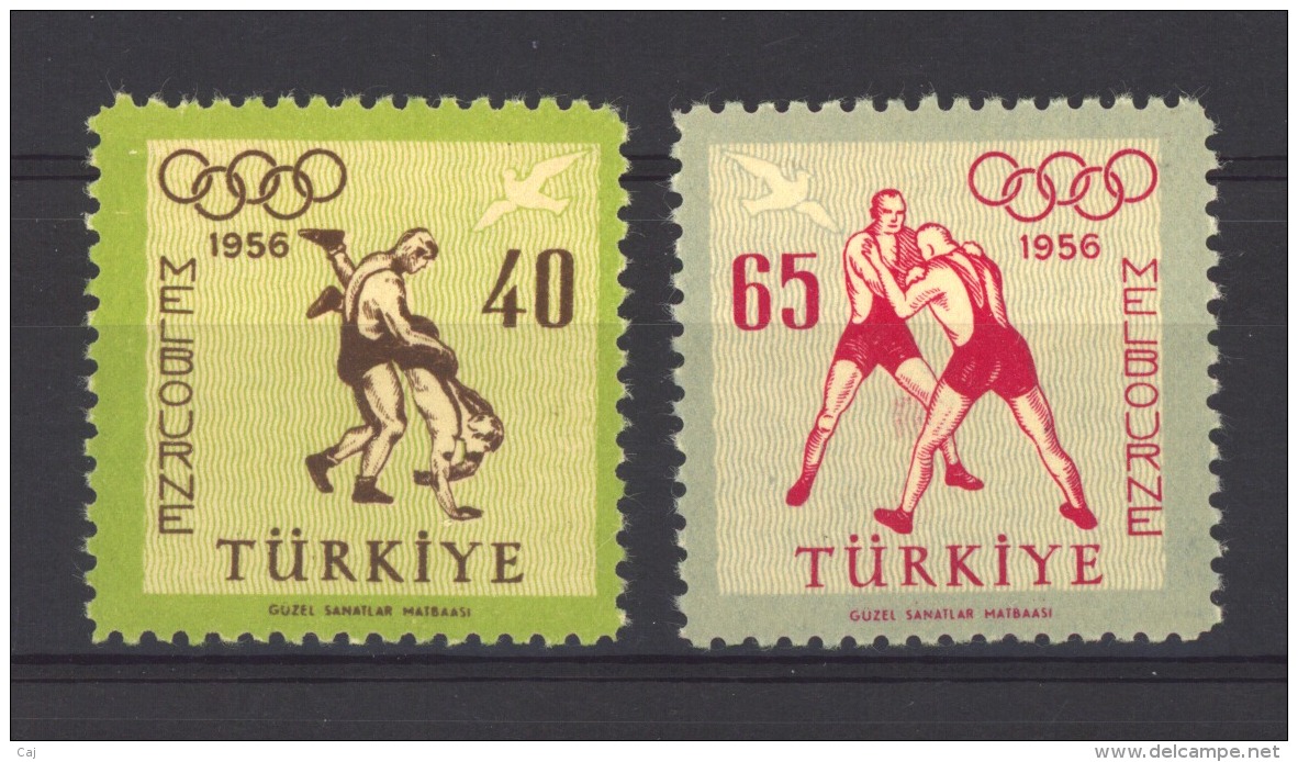06403  -   Turquie  -  Avion  :  Yv  35-36  **   Lutte - Airmail