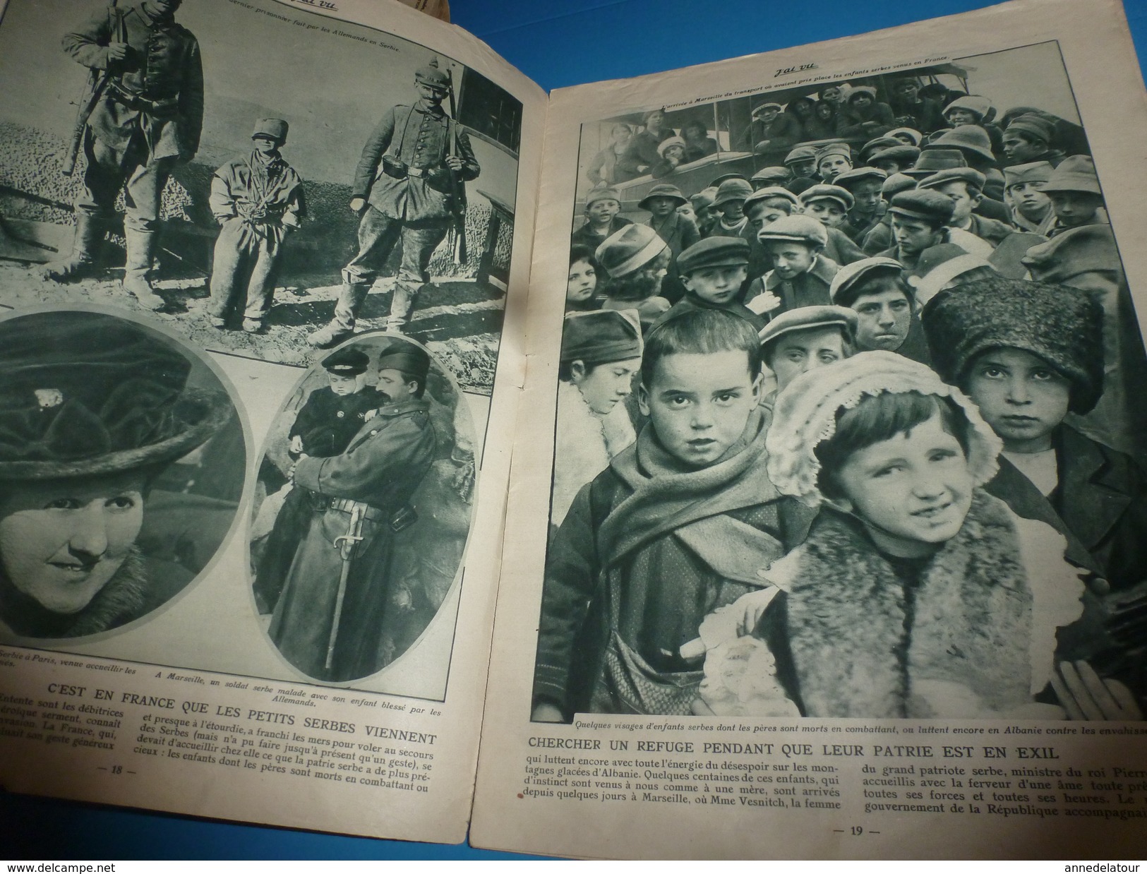 1916 J'AI VU:Les Petits Serbes;Lausanne; Juifs Au Mur Des Lamentations;SUVLA; Les Chiens Héroïques A La CROIX-ROUGE;etc - Français